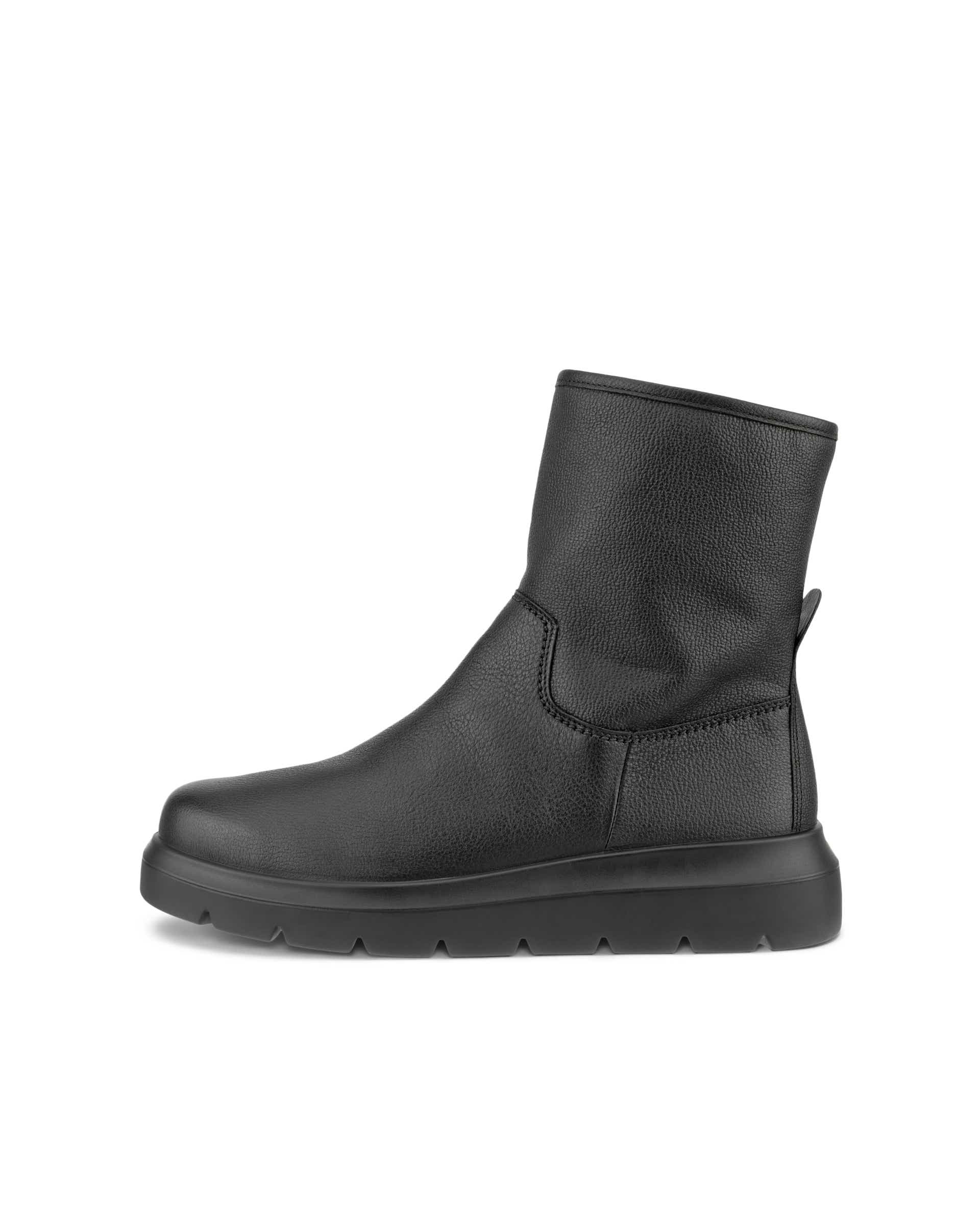 Women's ECCO® Nouvelle Leather Waterproof Boot - Black - Outside