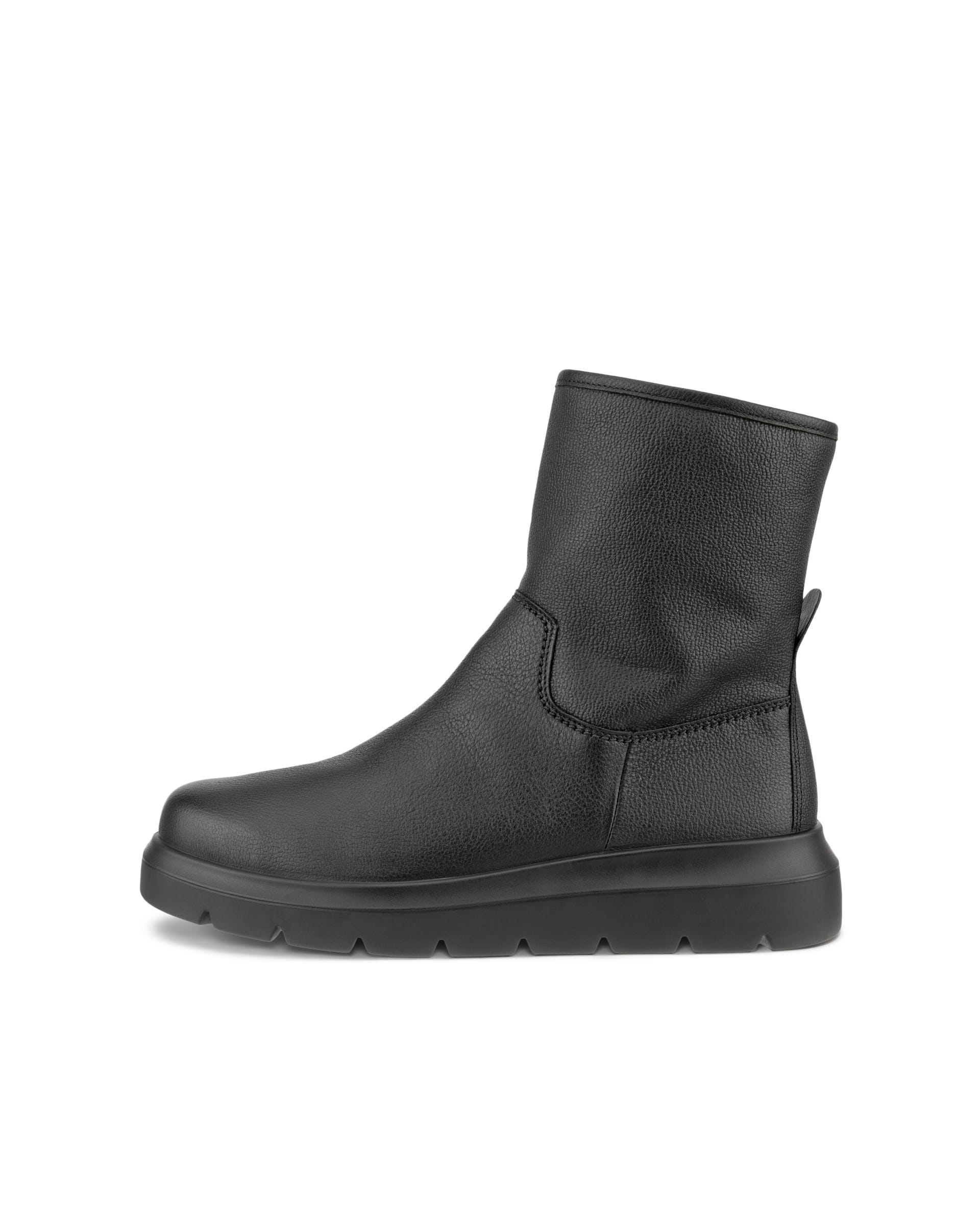 Women's ECCO® Nouvelle Leather Waterproof Boot - Black - Outside