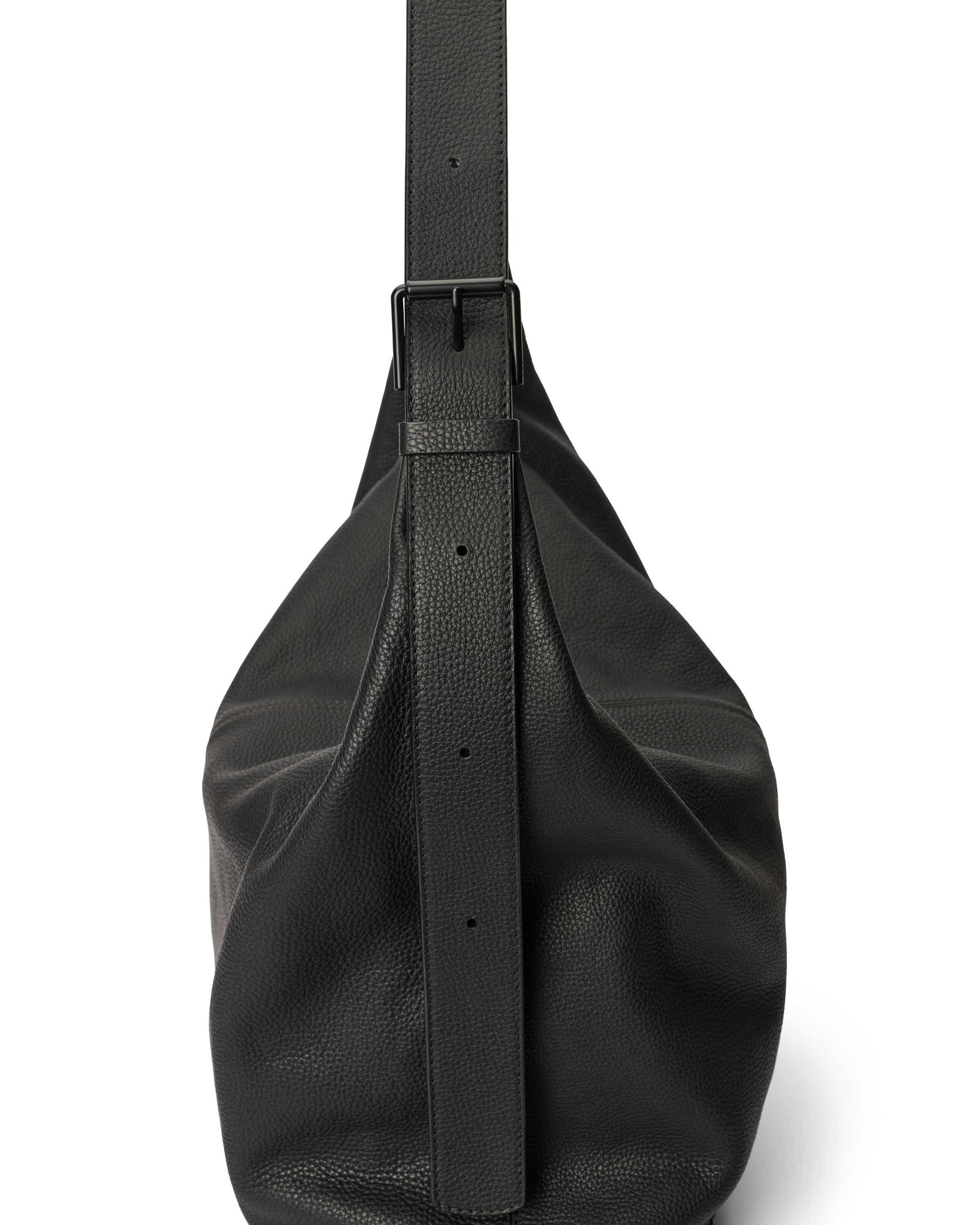 ECCO® Hobo bőr hobo táska - Fekete - Detail-2