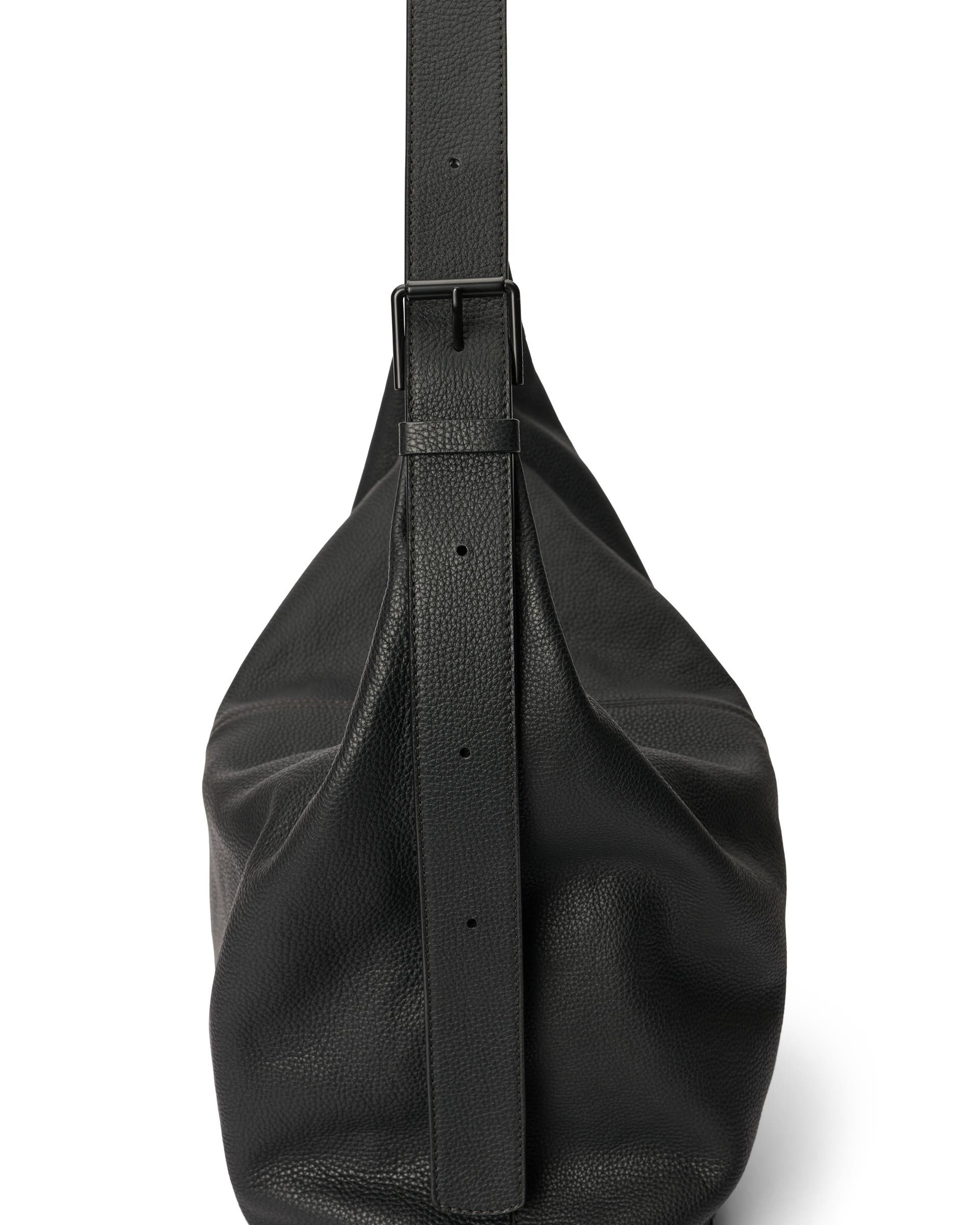 ECCO® Hobo bőr hobo táska - Fekete - Detail-2