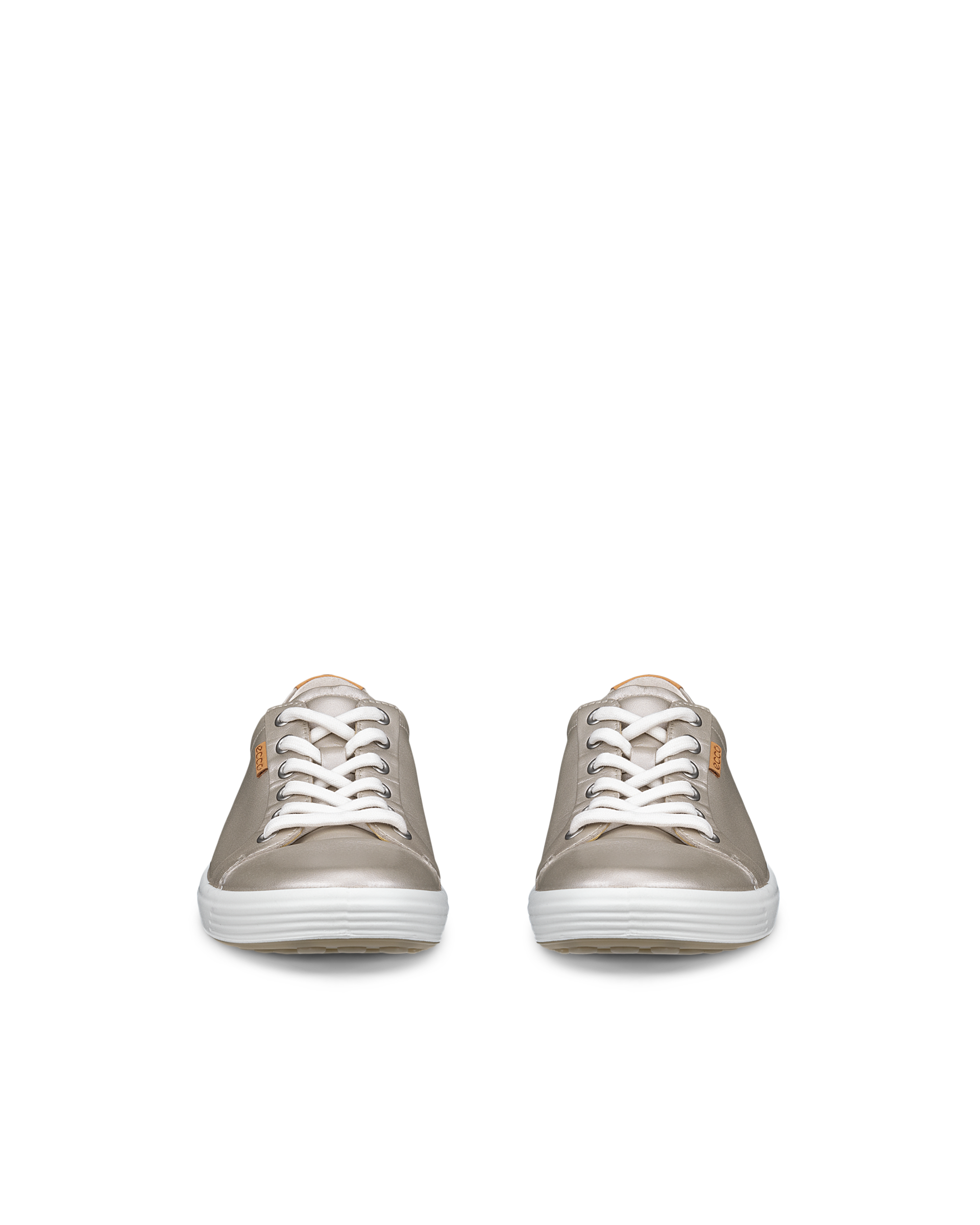 ECCO® Soft 7 baskets en cuir pour femme - Doré - Front pair