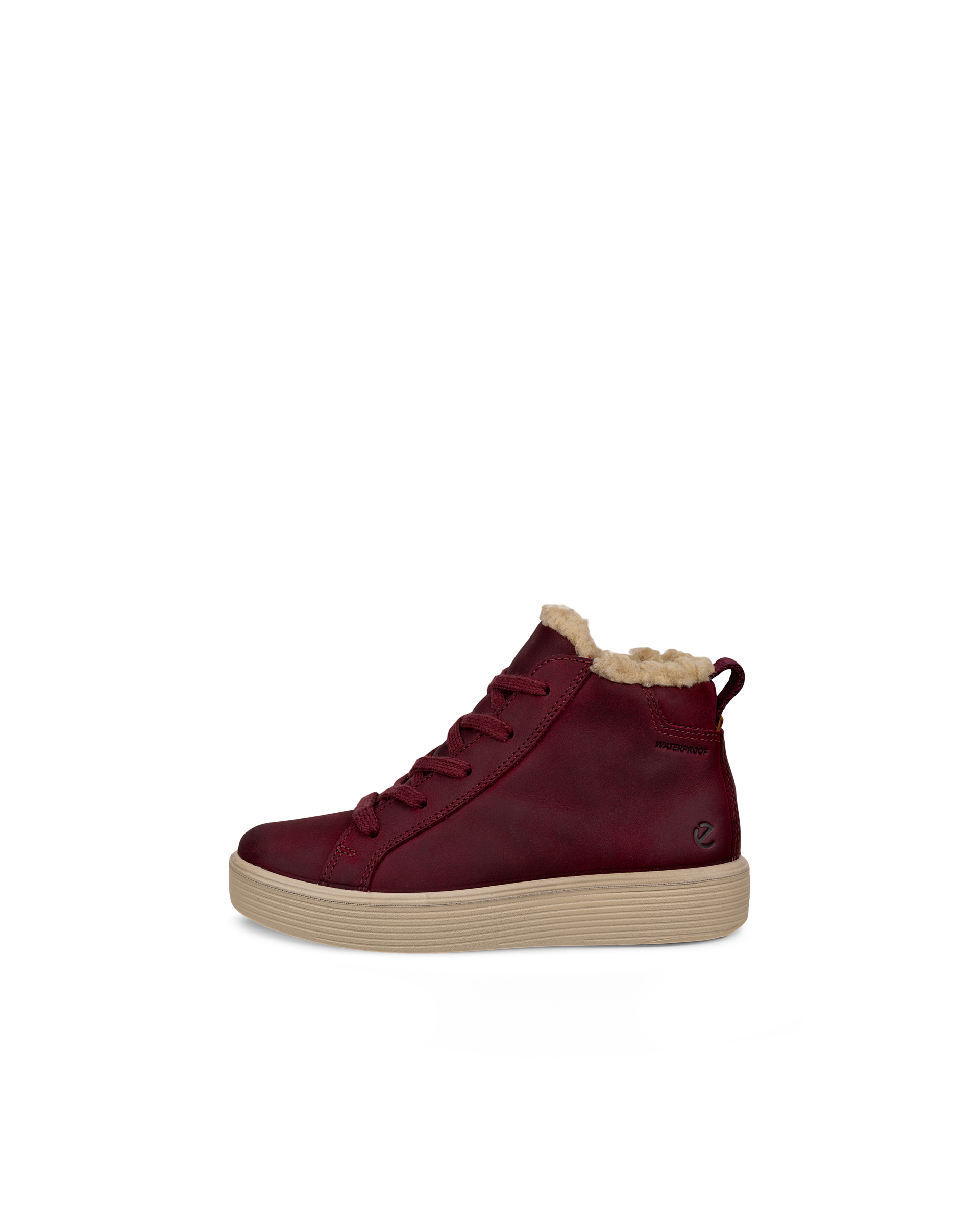 ECCO® SOFT 60 gyerek vízálló nubuk bokacsizma - Piros - Outside