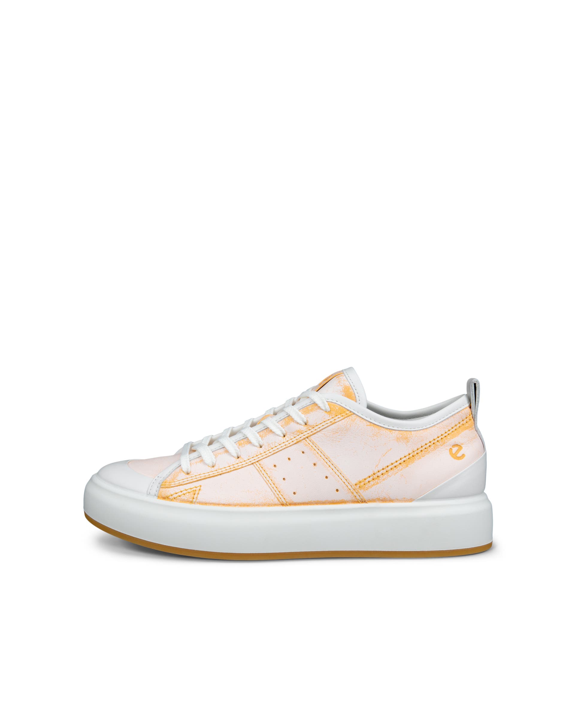 ECCO® Street Ace Damen Sneaker aus Nubukleder - Orange - Outside