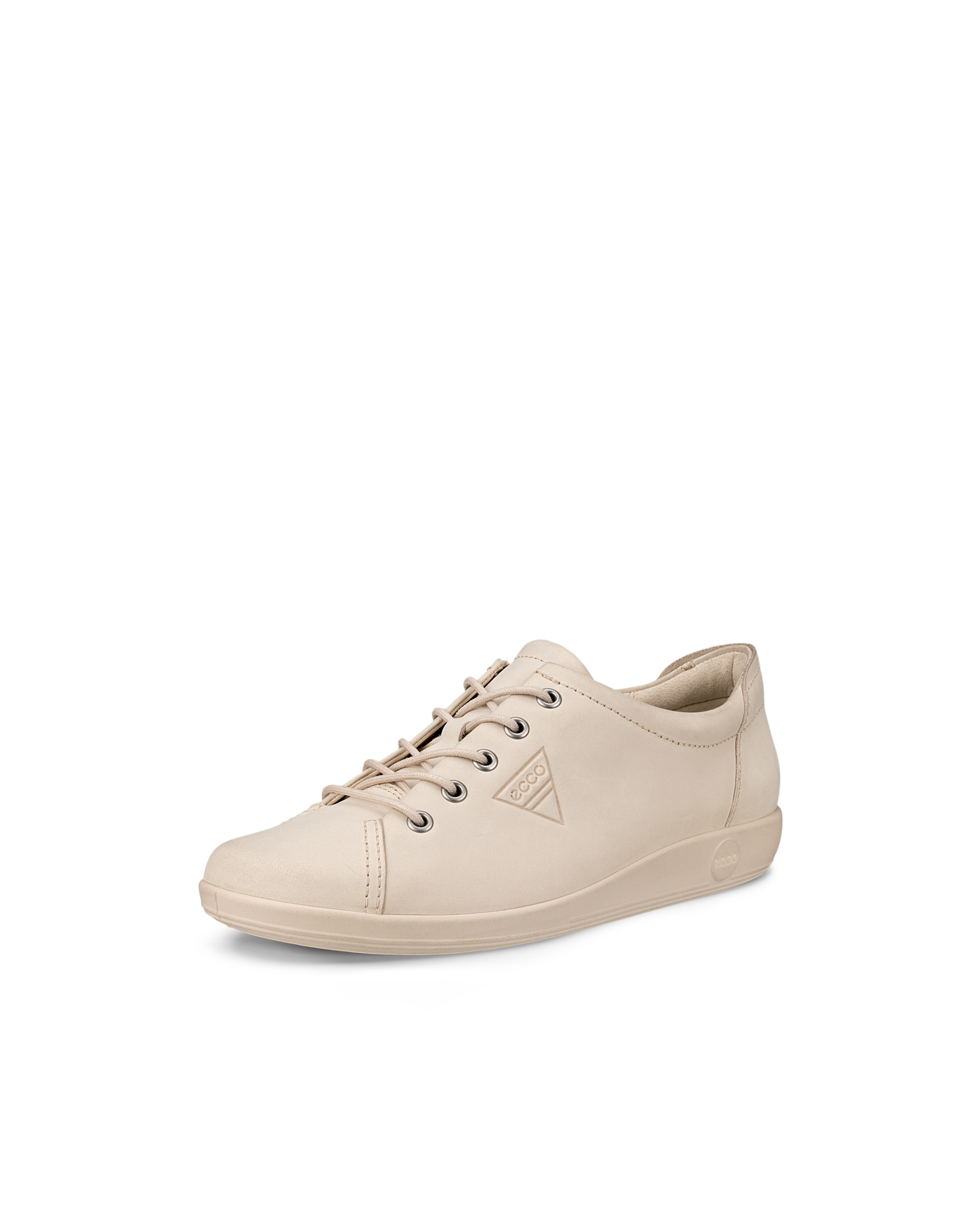 ECCO® SOFT 2.0 Damen Sneaker aus Nubukleder - Beige - Main