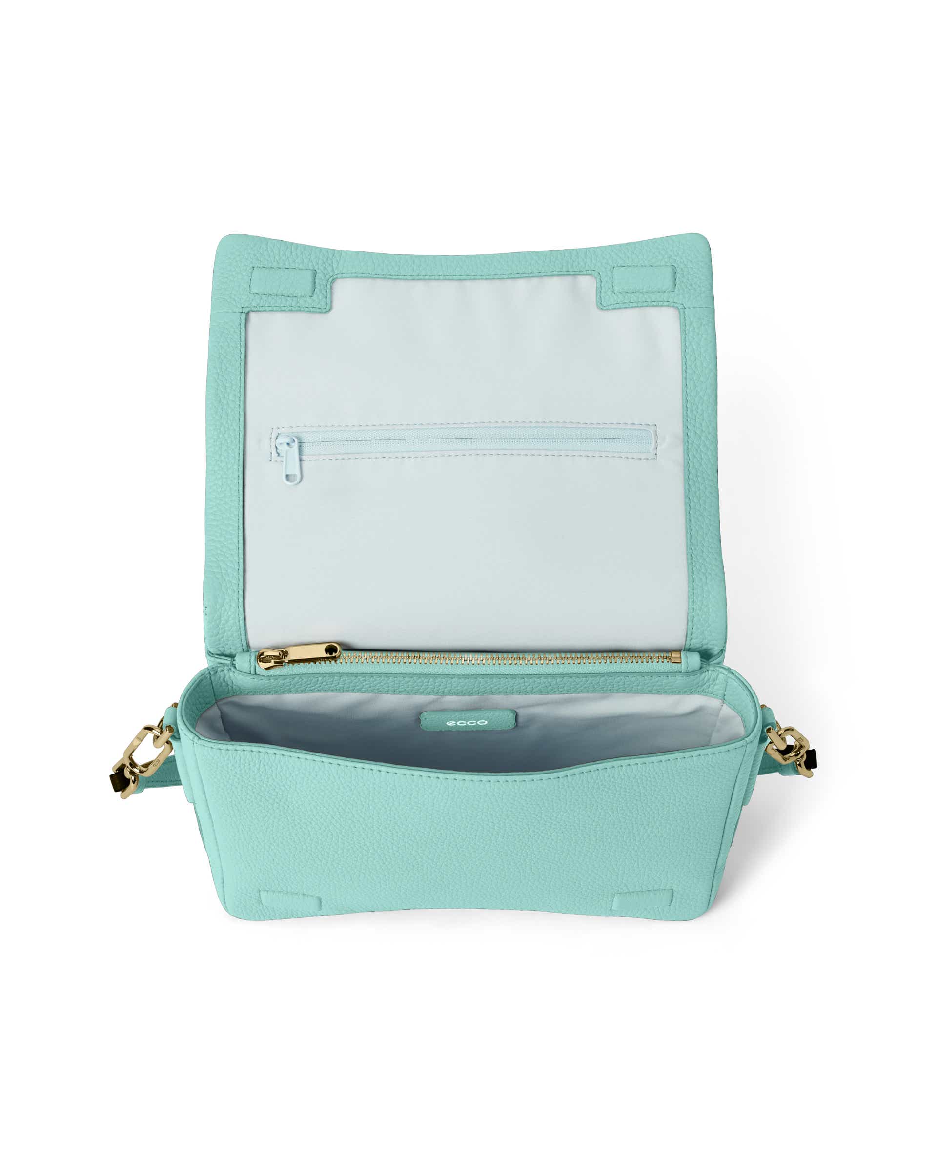 ECCO® Pinch Umhängetasche aus Leder - Blau - Inside