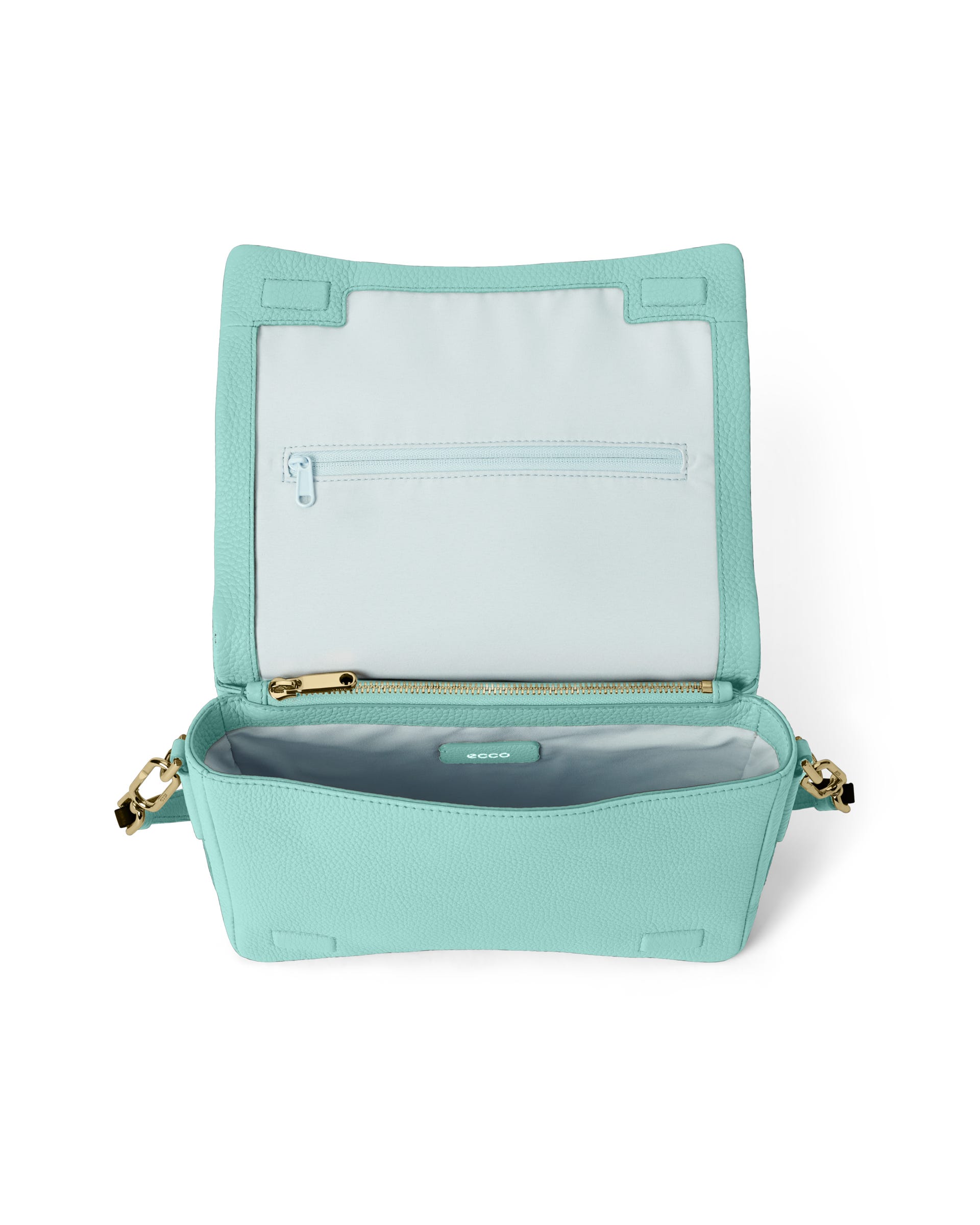 ECCO® Pinch Umhängetasche aus Leder - Blau - Inside