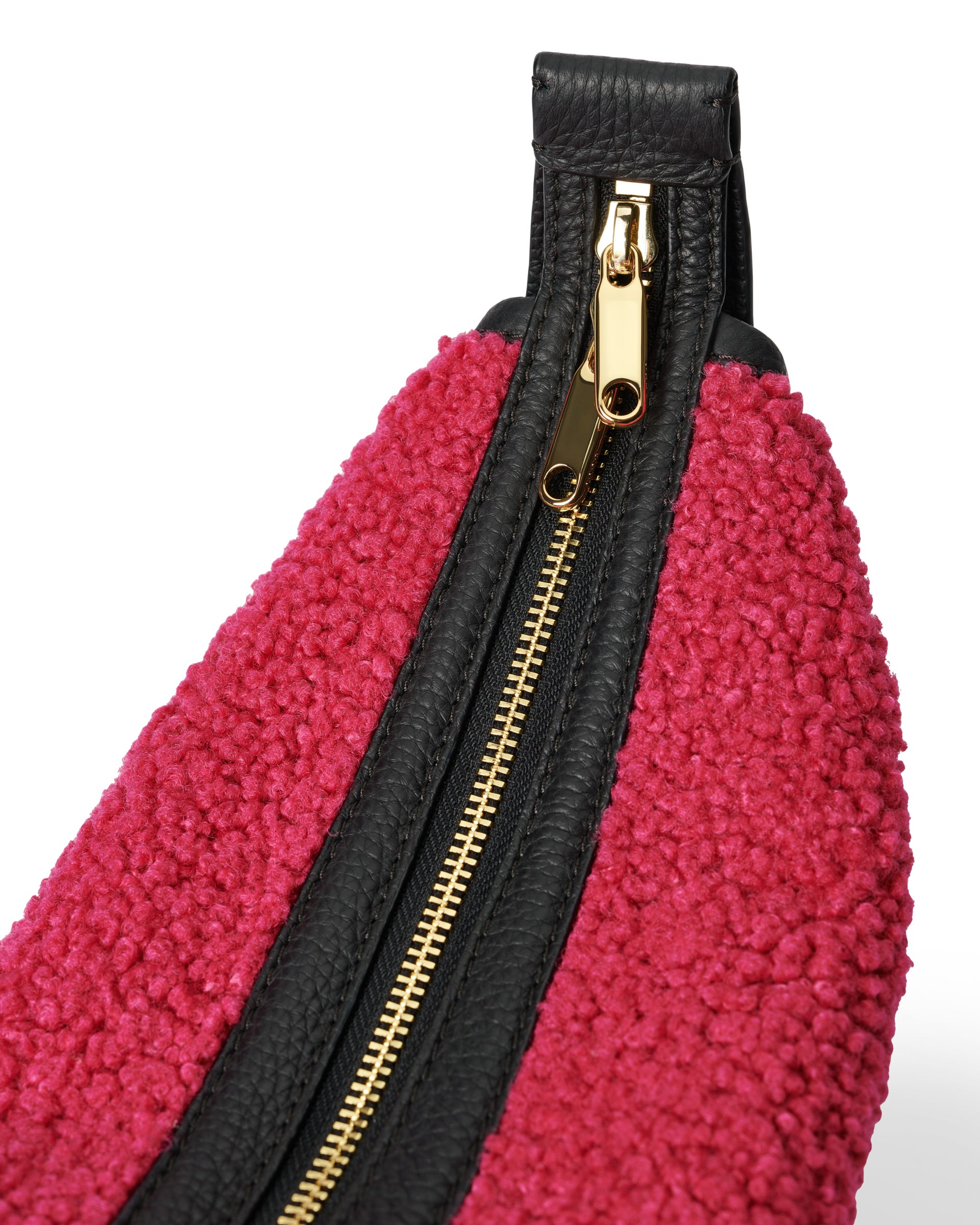 ECCO Fortune Snuggle Soft Pebbled レザークロスボディバッグ - ピンク - Detail-1