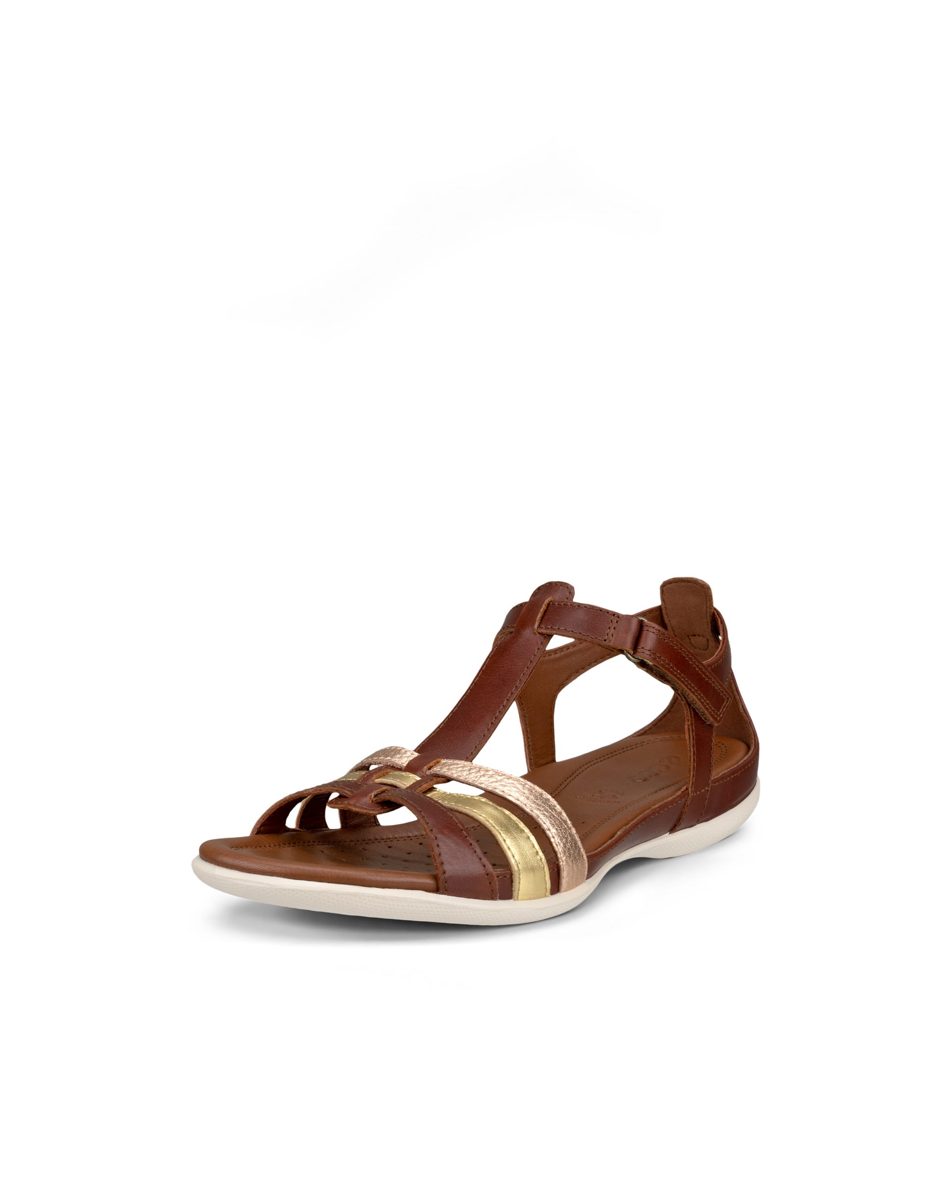 Women's ECCO® Flash Leather T-Bar Sandal