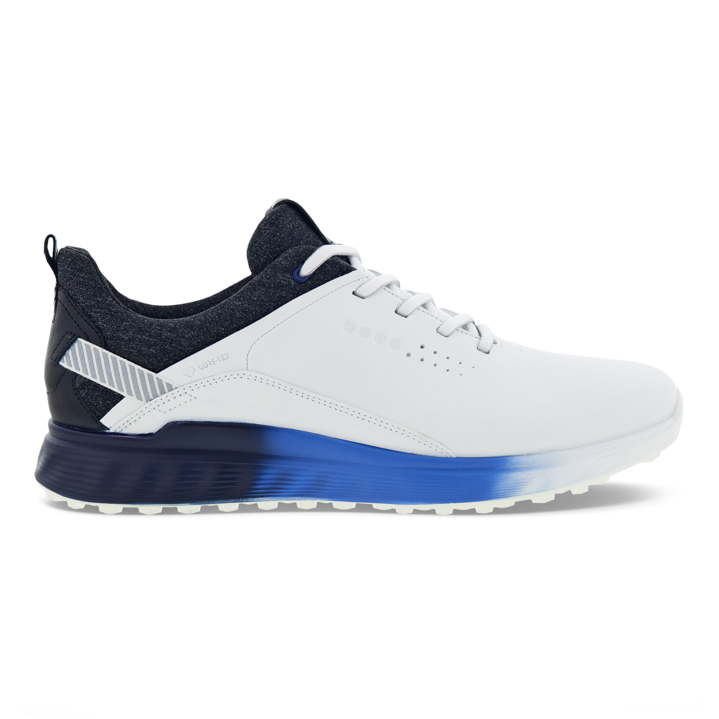 Men's ECCO® Golf S-Three Leather Gore-Tex Shoe | White