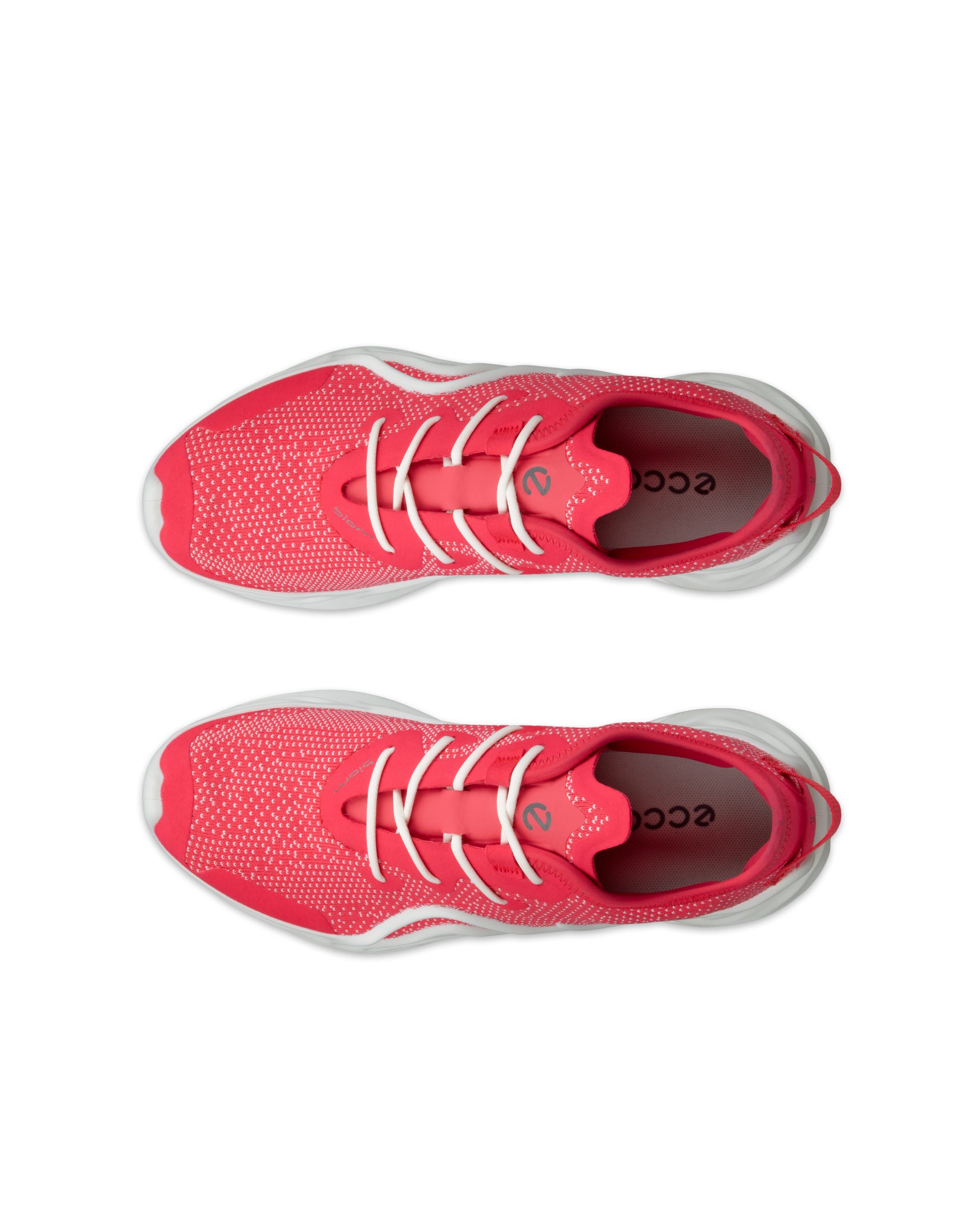 Women's ECCO® BIOM Infinite Textile Sneaker - Pink - Top left pair
