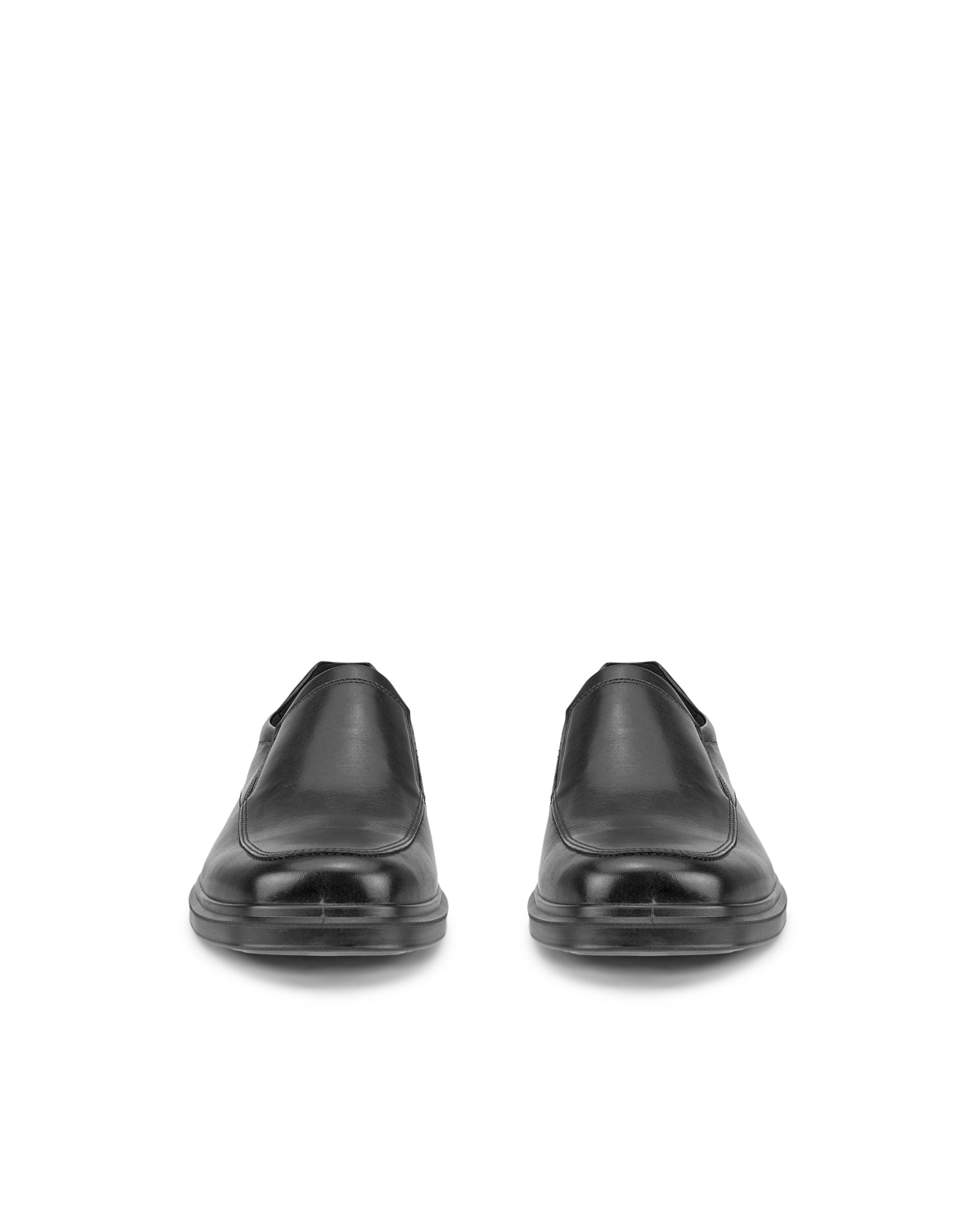 ECCO® Helsinki 2 chaussures habillée sans lacet en cuir pour homme - Noir - Front pair