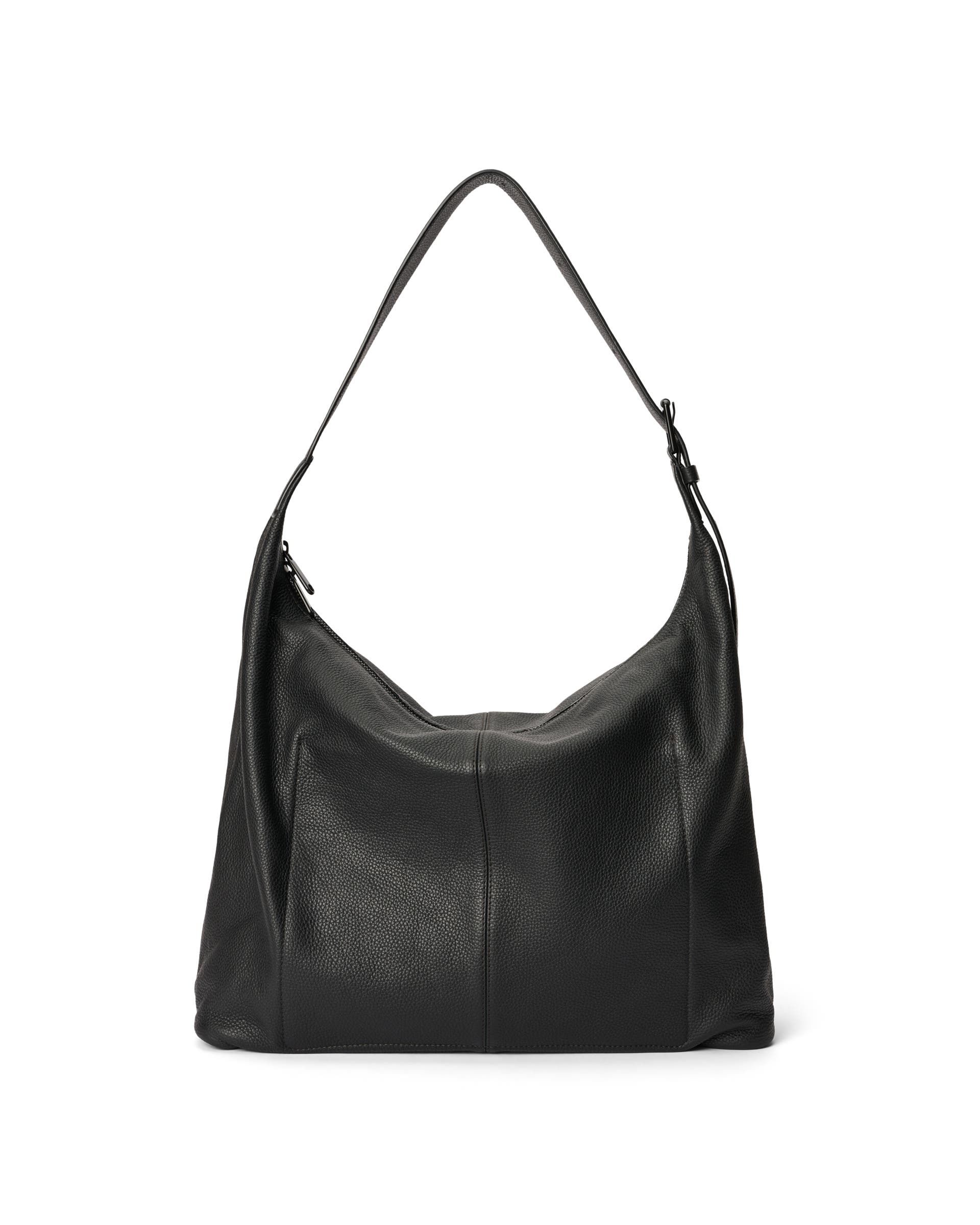 ECCO® Hobo bőr hobo táska - Fekete - Back