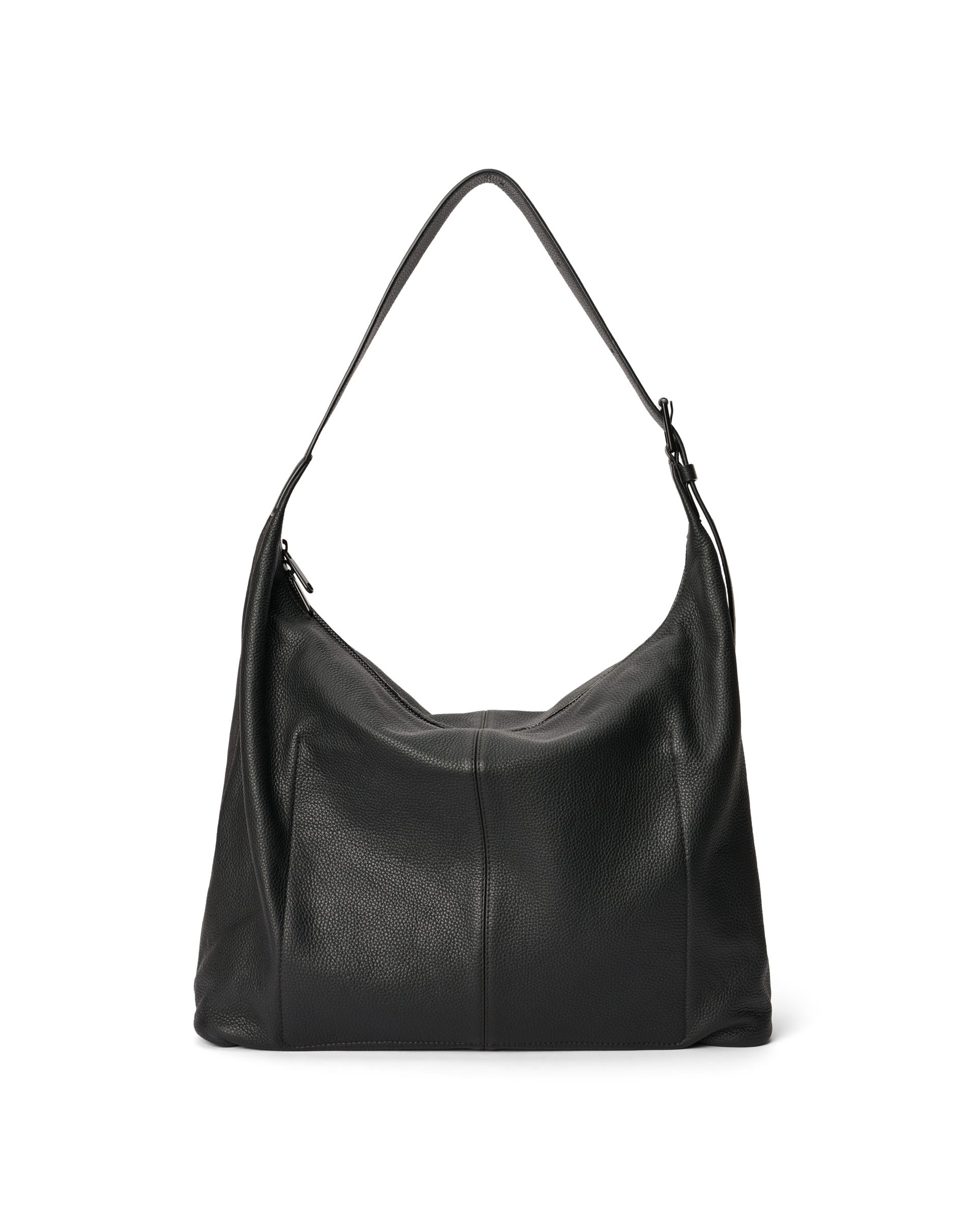 ECCO® Hobo bőr hobo táska - Fekete - Back