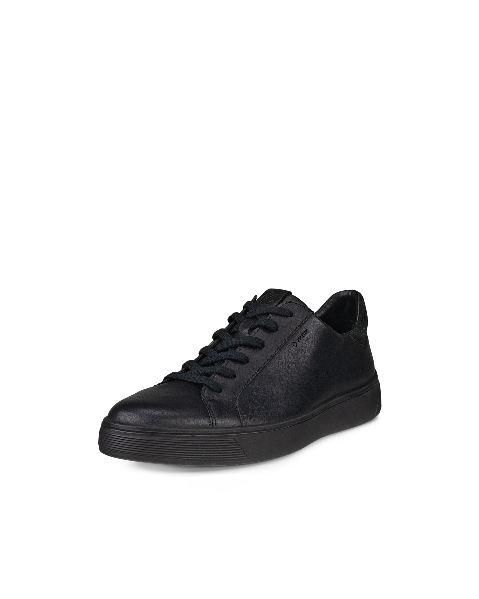 Men's ECCO® Street Tray Leather Gore-Tex Sneaker | Black