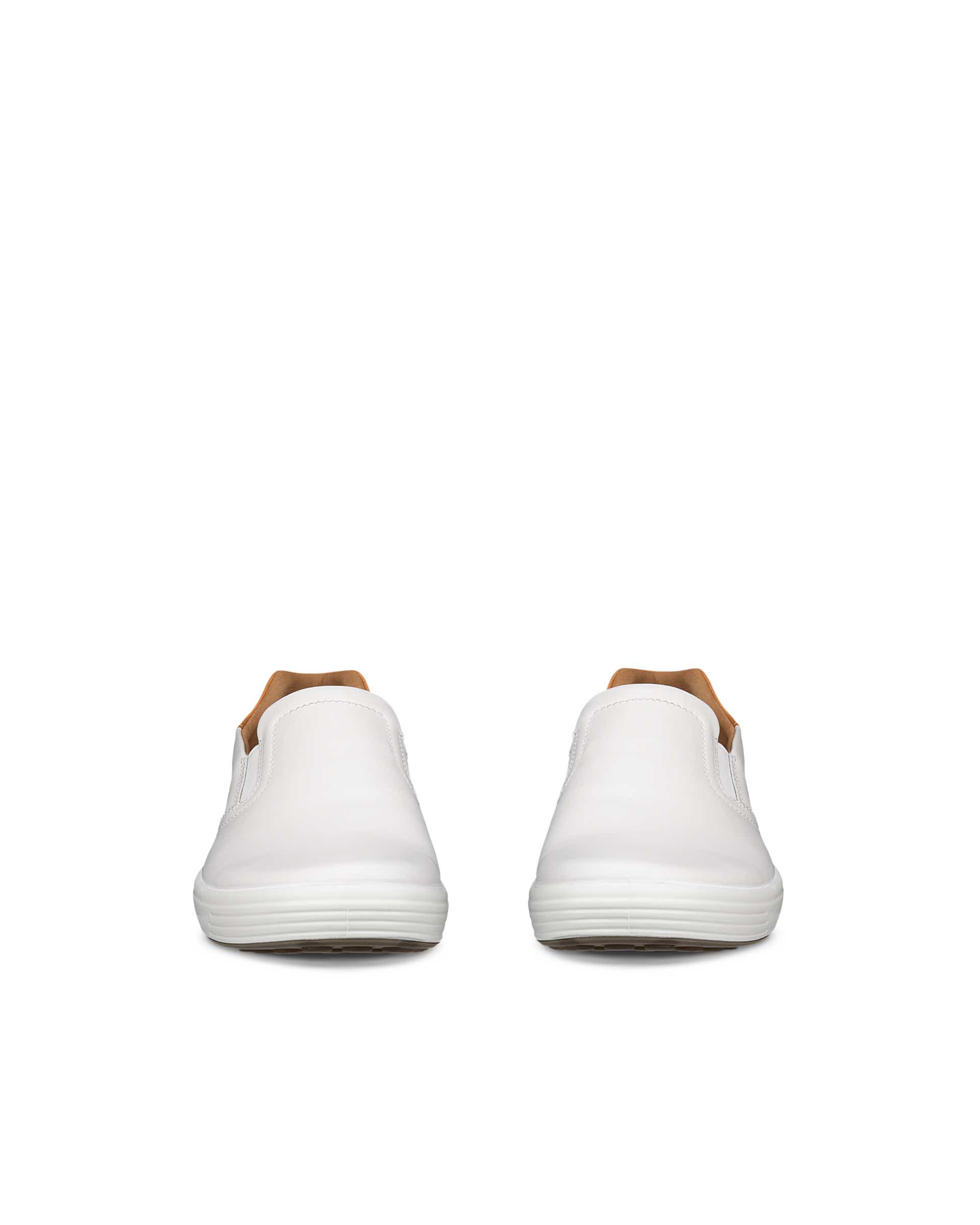 Pánske kožené tenisky ECCO® Soft 7 - Biela - Front pair