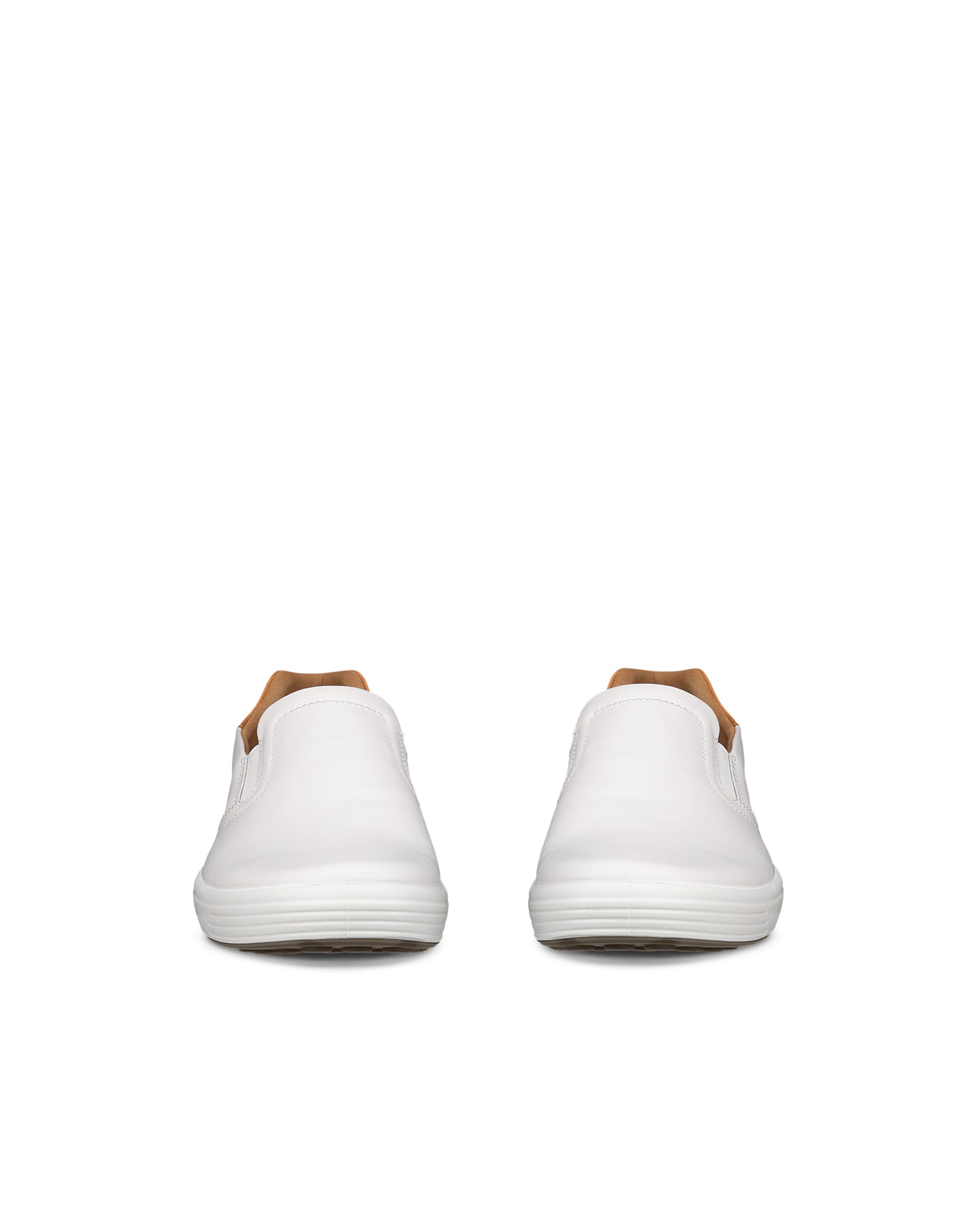 Pánske kožené tenisky ECCO® Soft 7 - Biela - Front pair