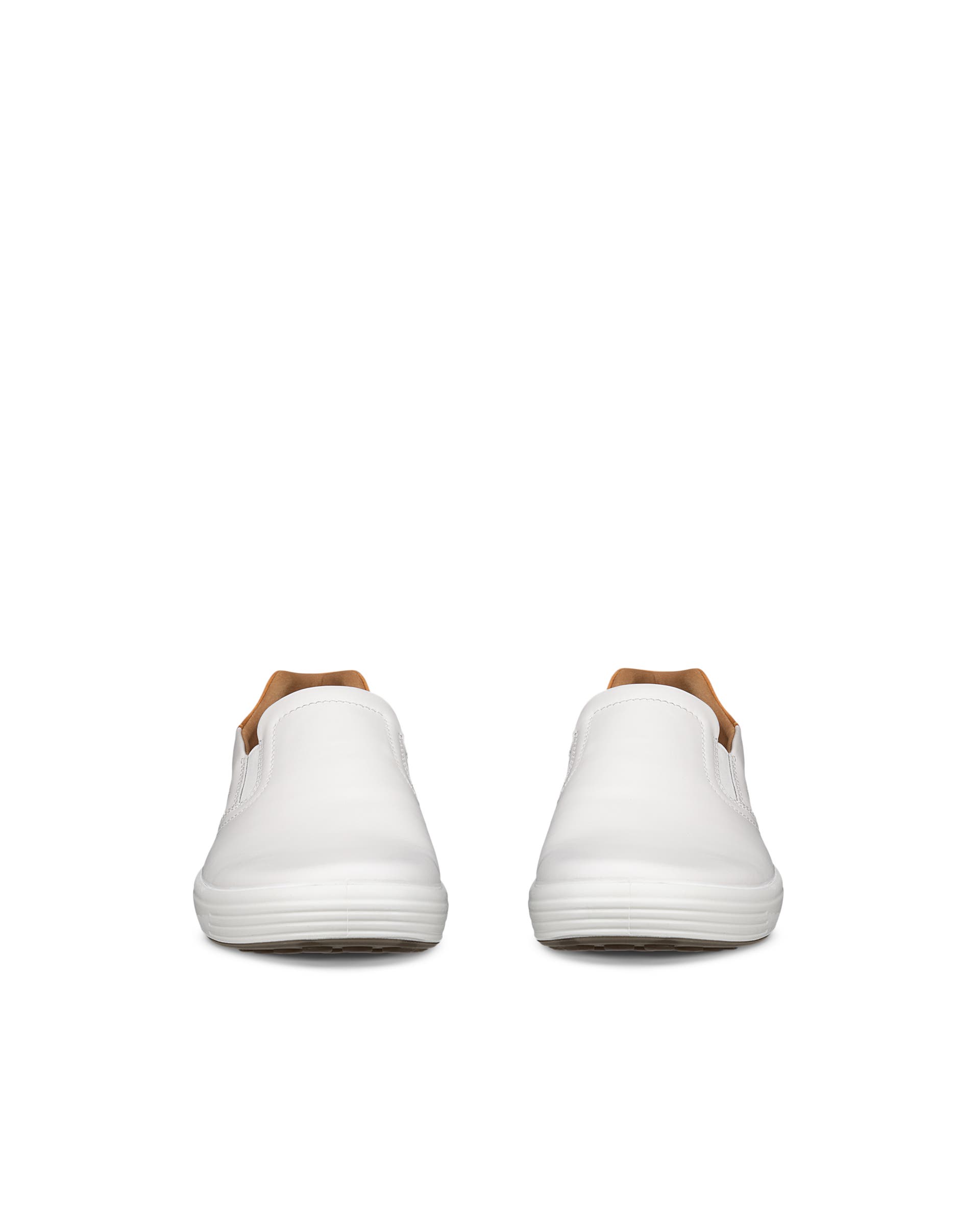 Pánske kožené tenisky ECCO® Soft 7 - Biela - Front pair