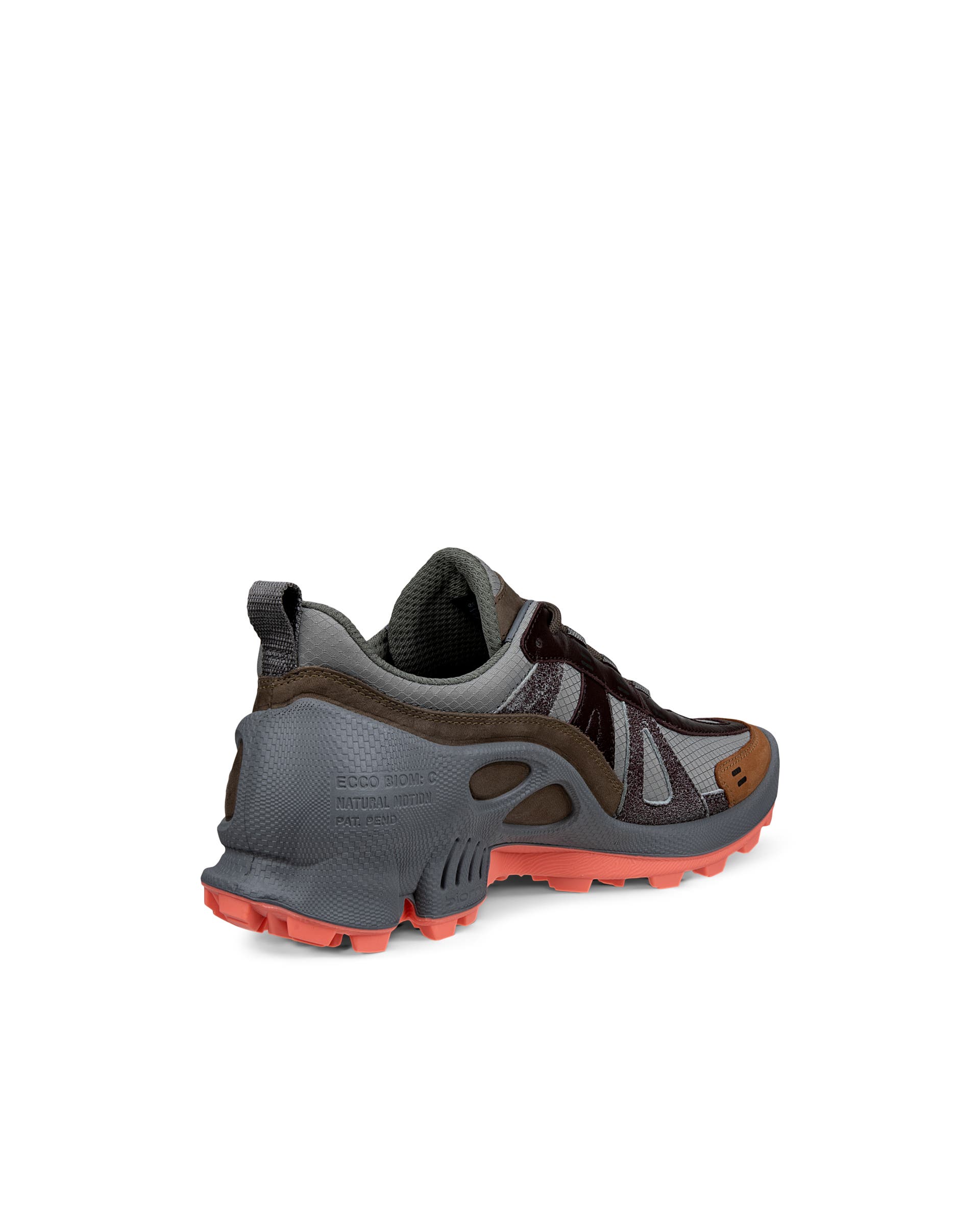 Ténis couro mulher ECCO® BIOM C-Trail - Cinzento - Back