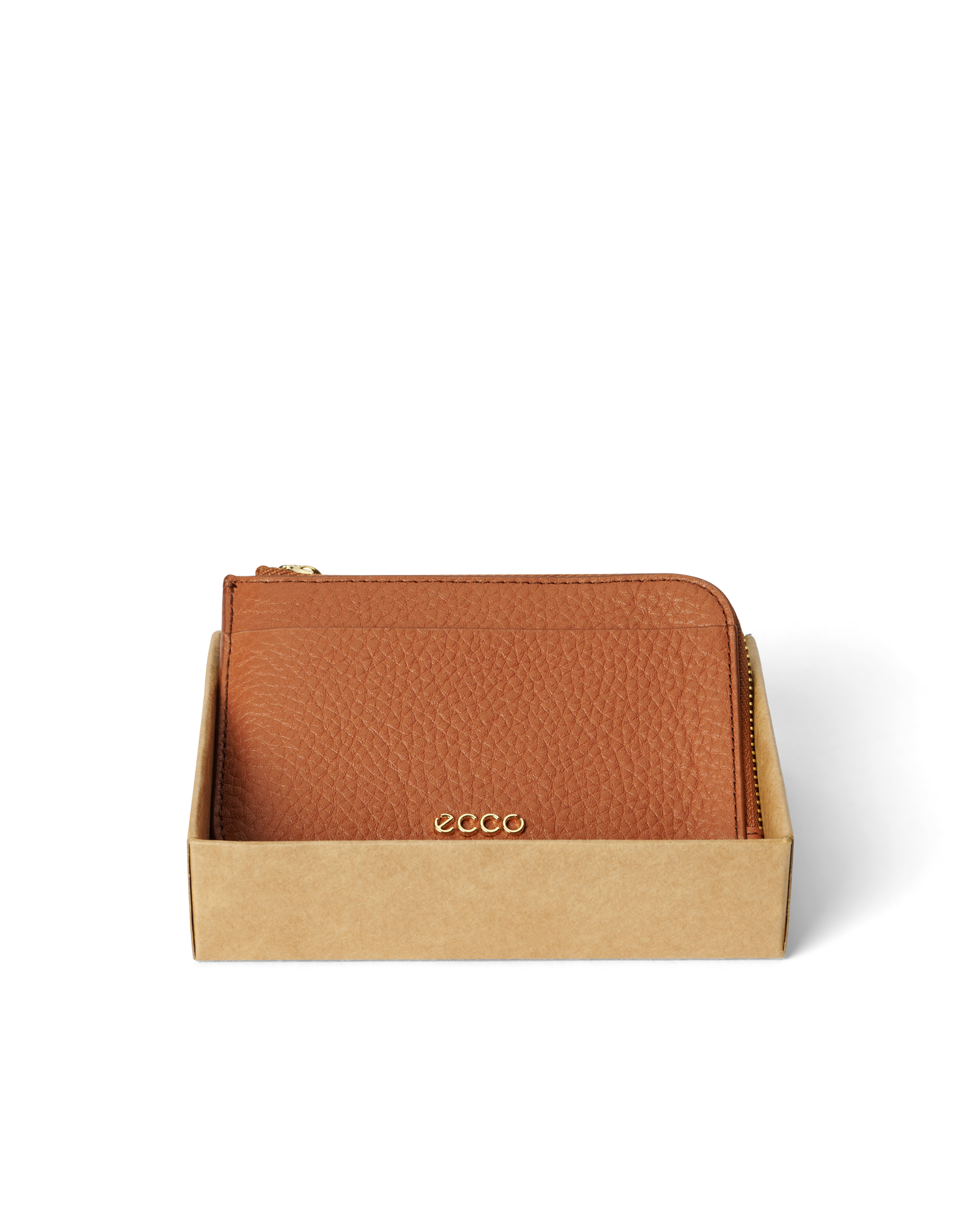 ECCO Card Case Zipped — Brown