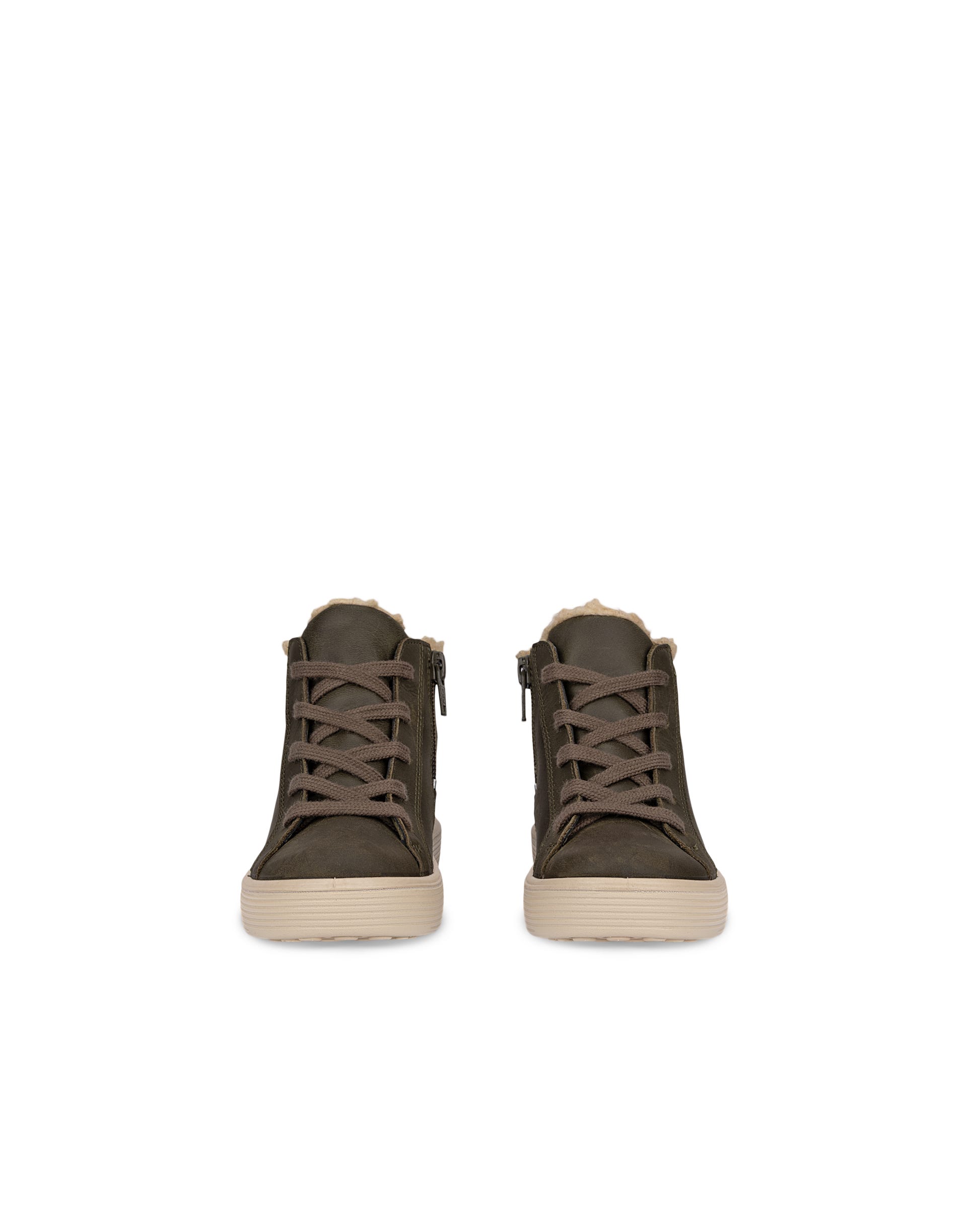 ECCO® SOFT 60 Vattentät ankelkänga i nubuck barn - Grön - Front pair