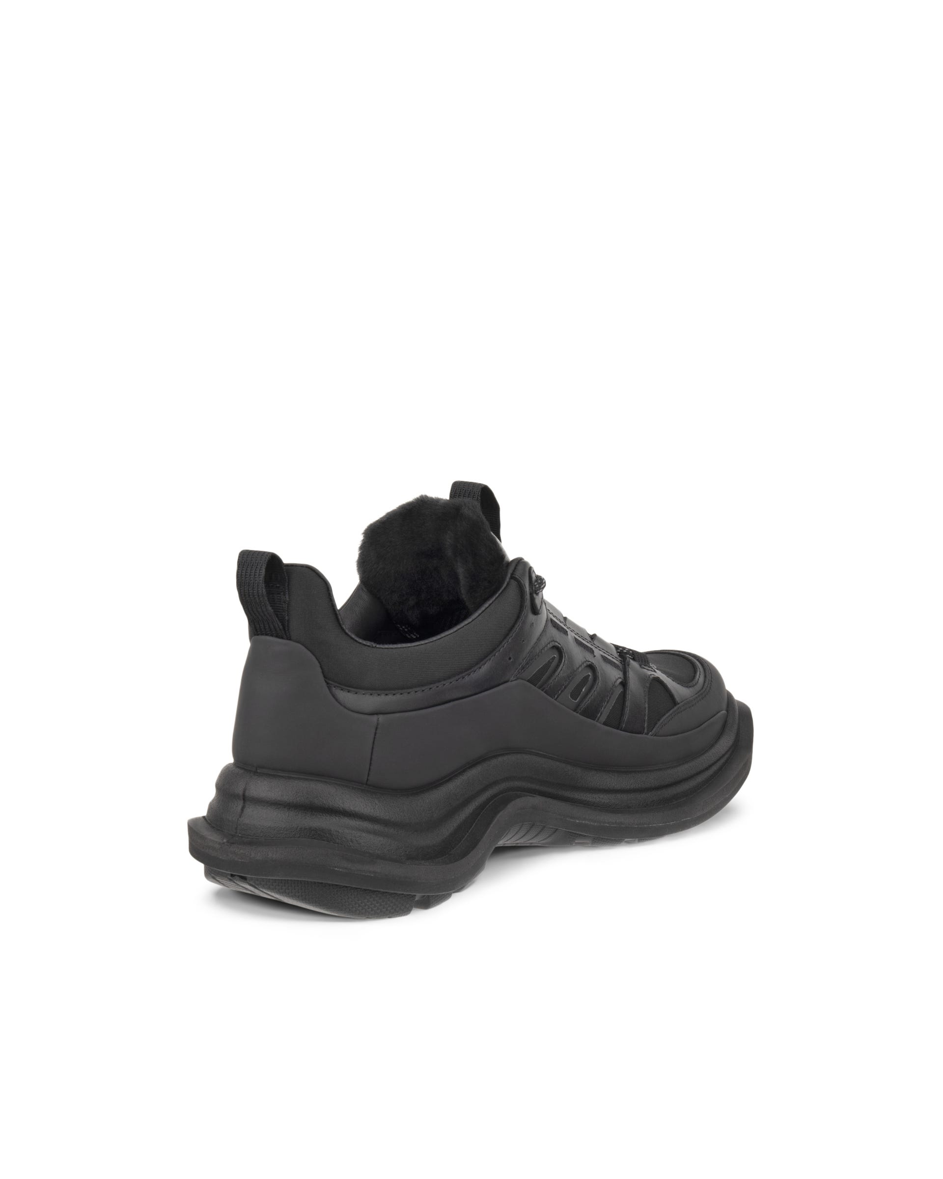 Women's ECCO® Offroad Leather Outdoor Ankle Boot - Black - Back