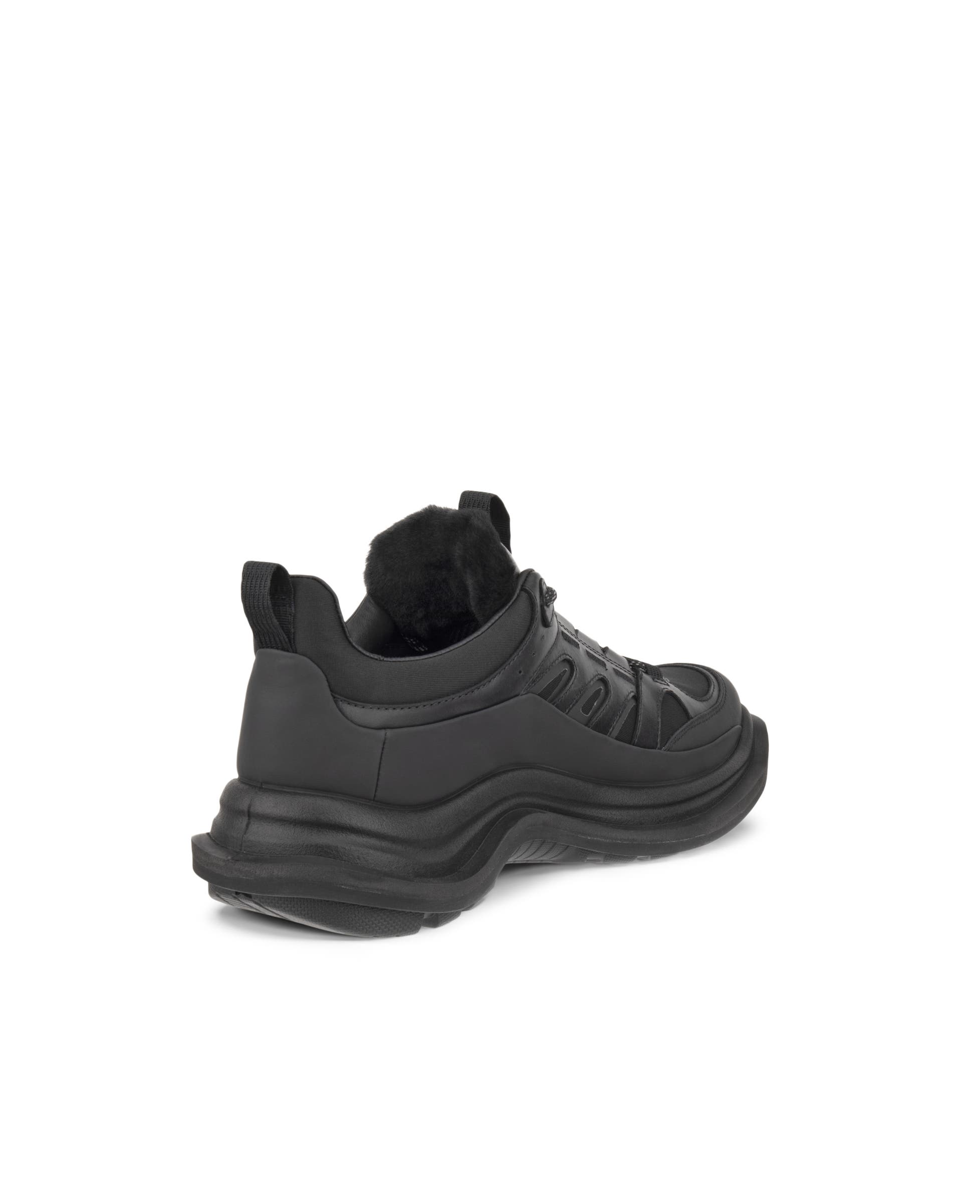 Women's ECCO® Offroad Leather Outdoor Ankle Boot - Black - Back