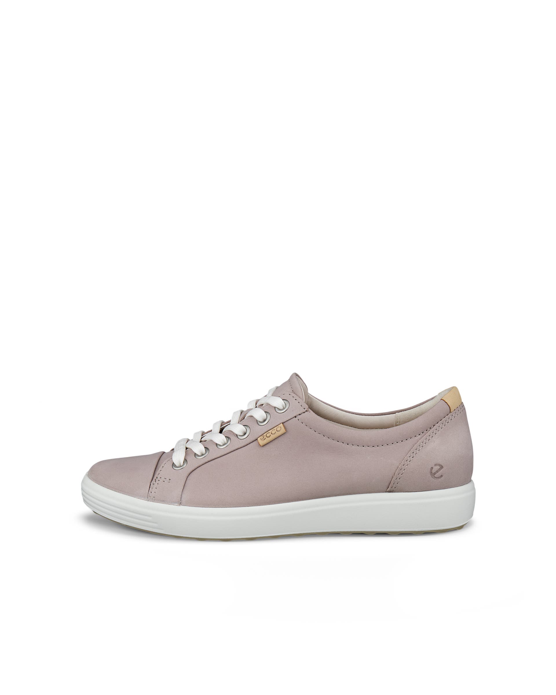 ECCO® Soft 7 baskets en cuir pour femme - Gris - Outside