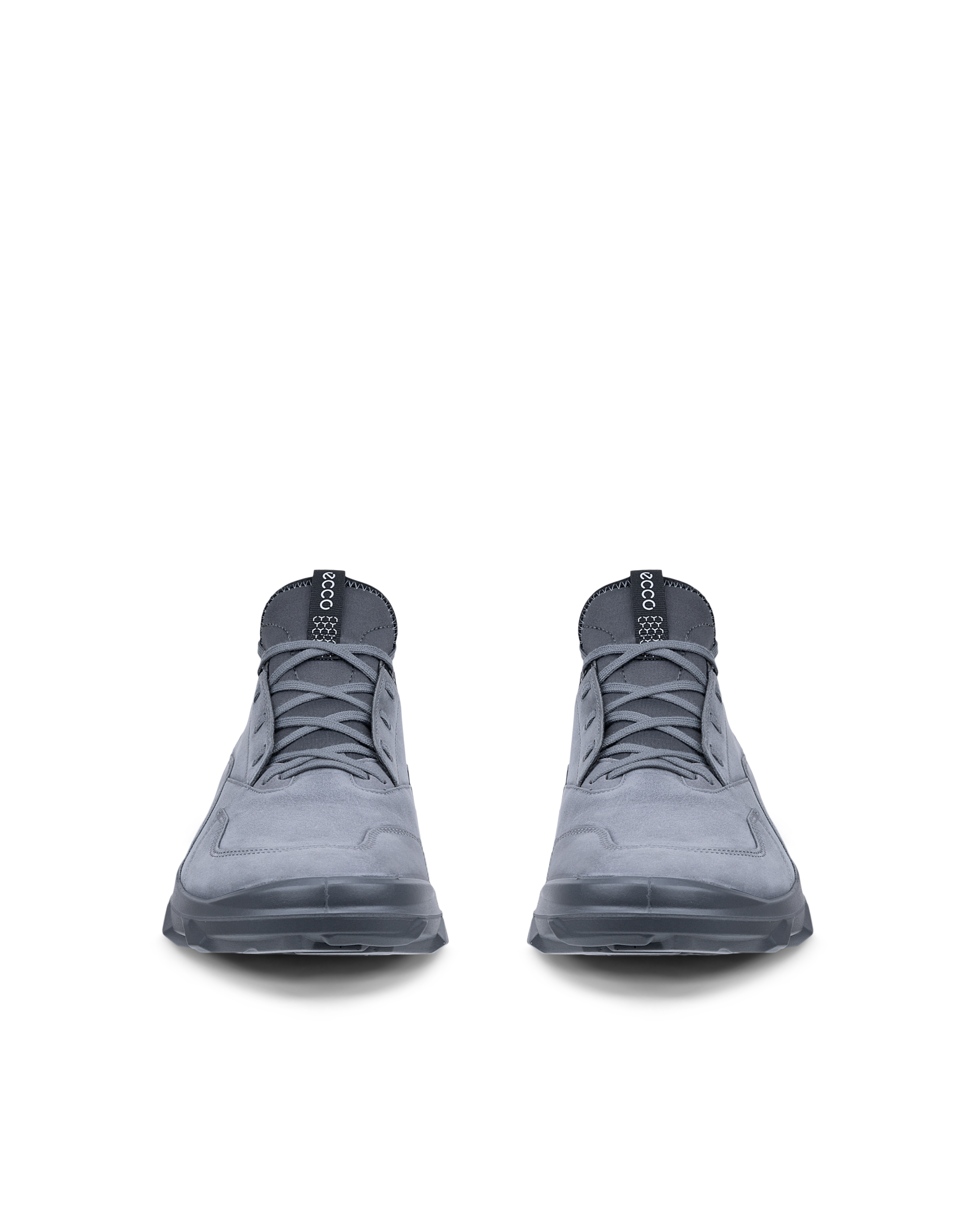 ECCO® MX Heren nubuck sneaker - Grijs - Front pair