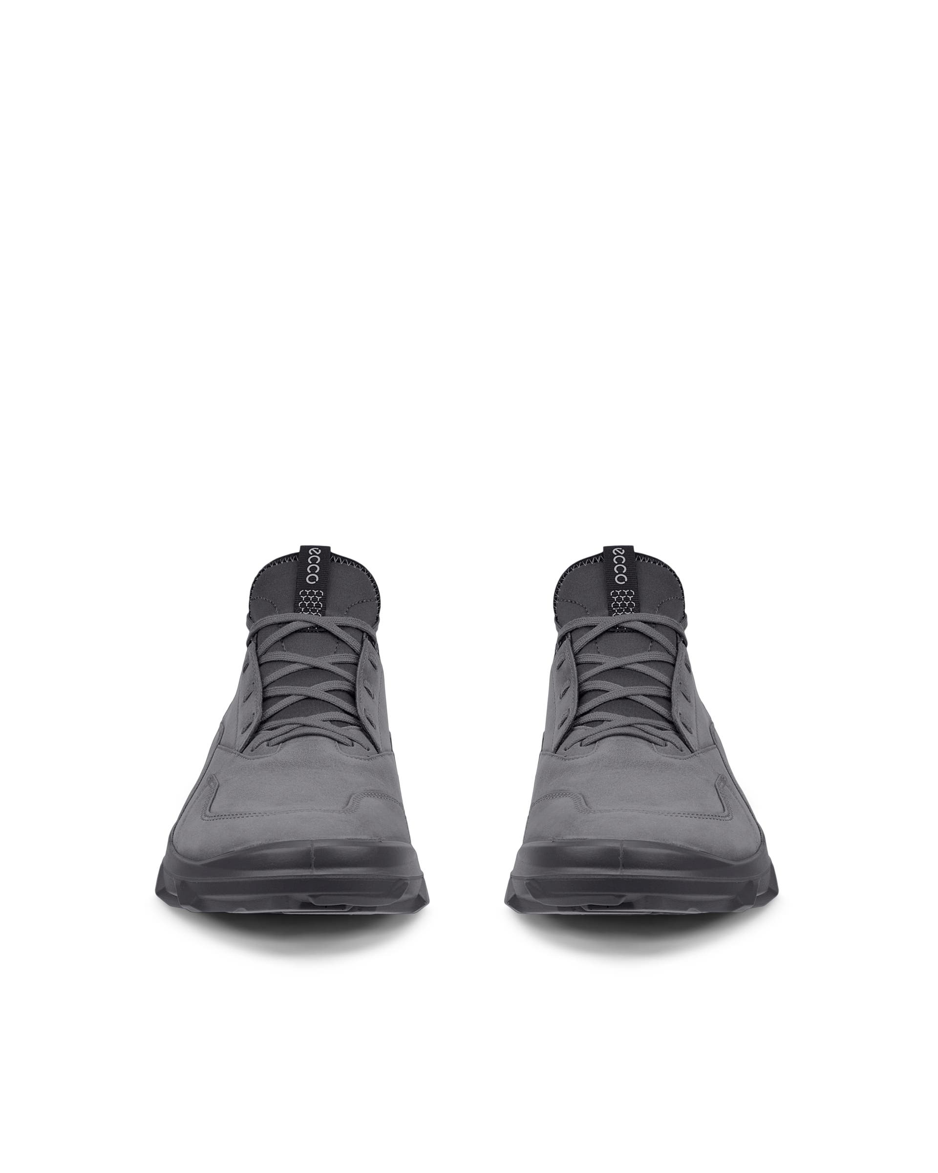 ECCO® MX Heren nubuck sneaker - Grijs - Front pair