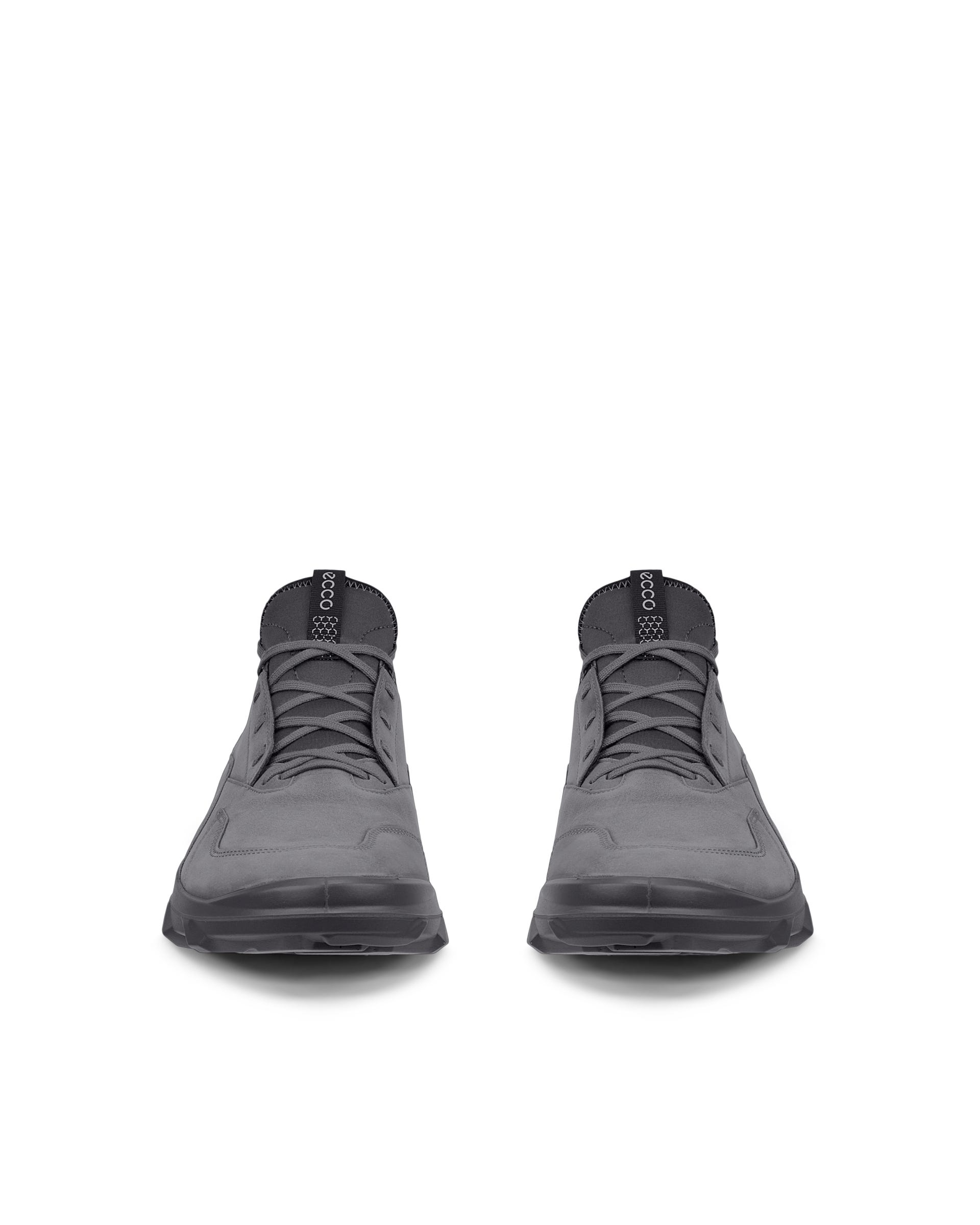 ECCO® MX Heren nubuck sneaker - Grijs - Front pair