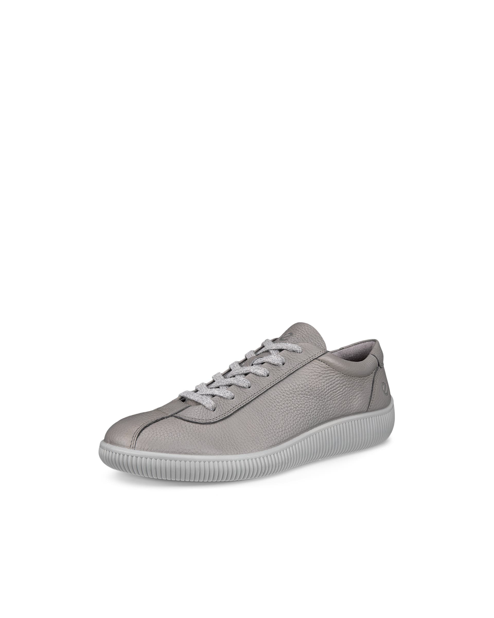 ECCO® Soft Zero Skinnsneaker herr - Grå - Main