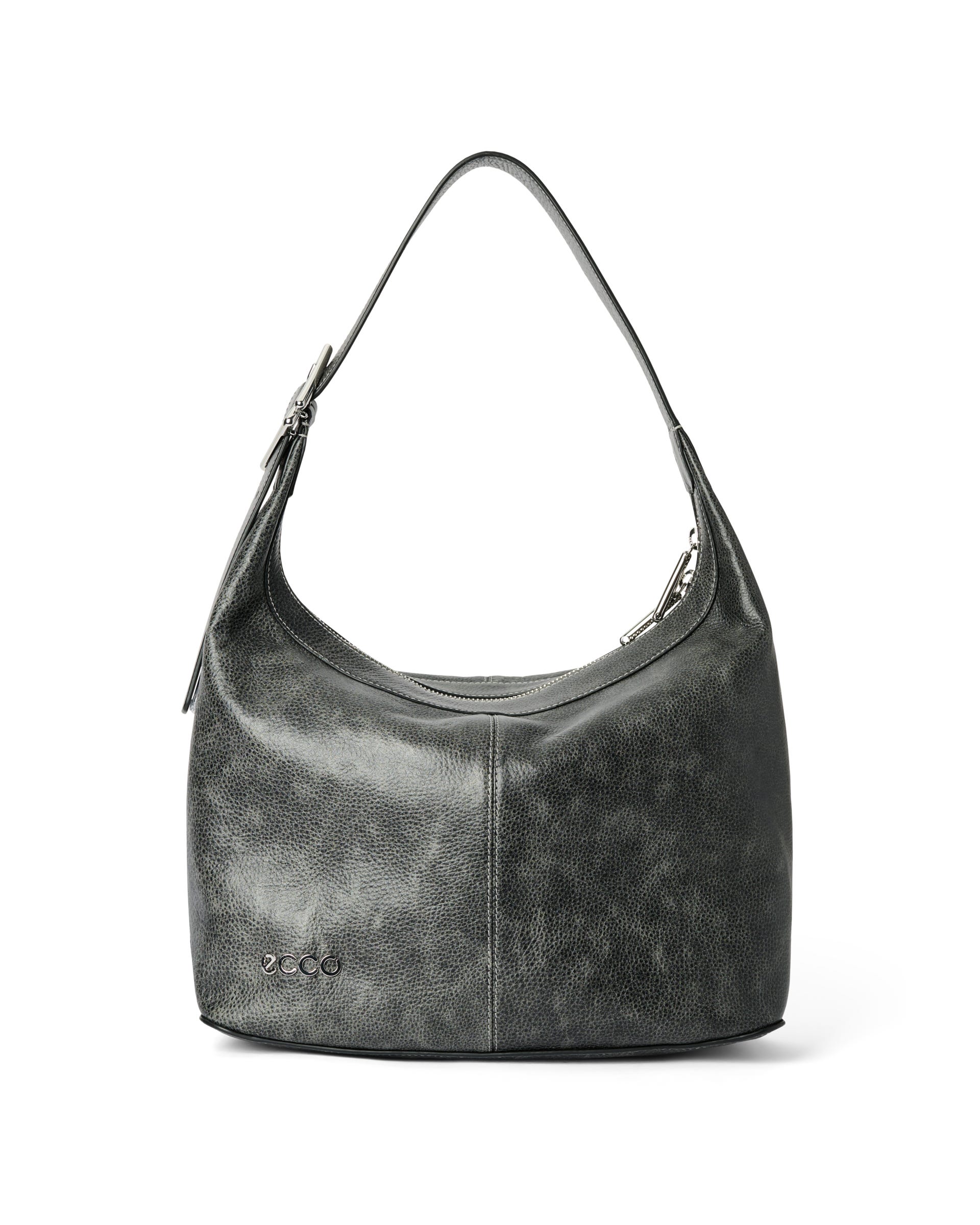 Sac en cuir ECCO® Hobo Medium porté épaule et bandoulière - Multicolore - Main