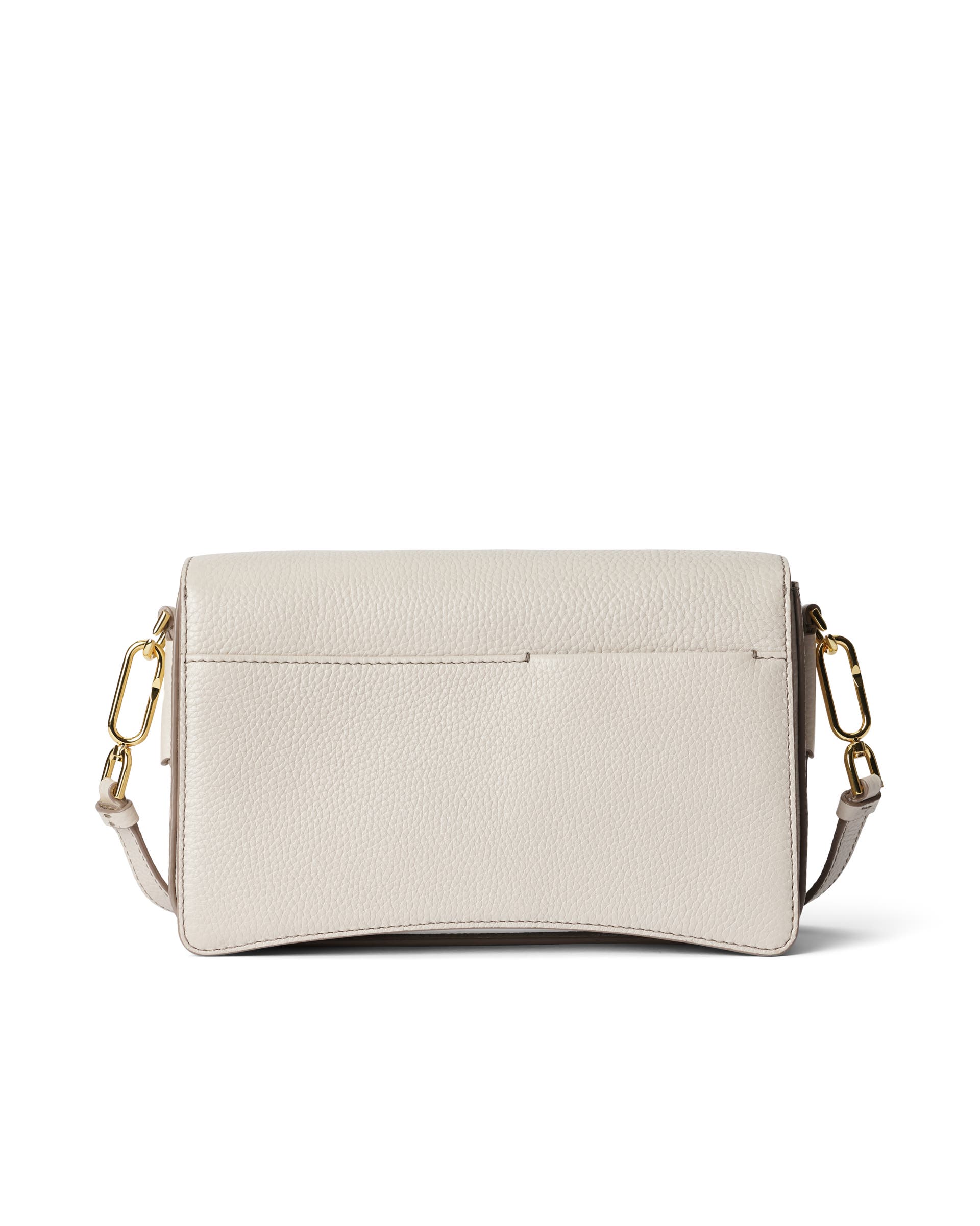 ECCO Pinch Large Pebbled レザークロスボディバッグ - ベージュ - Back