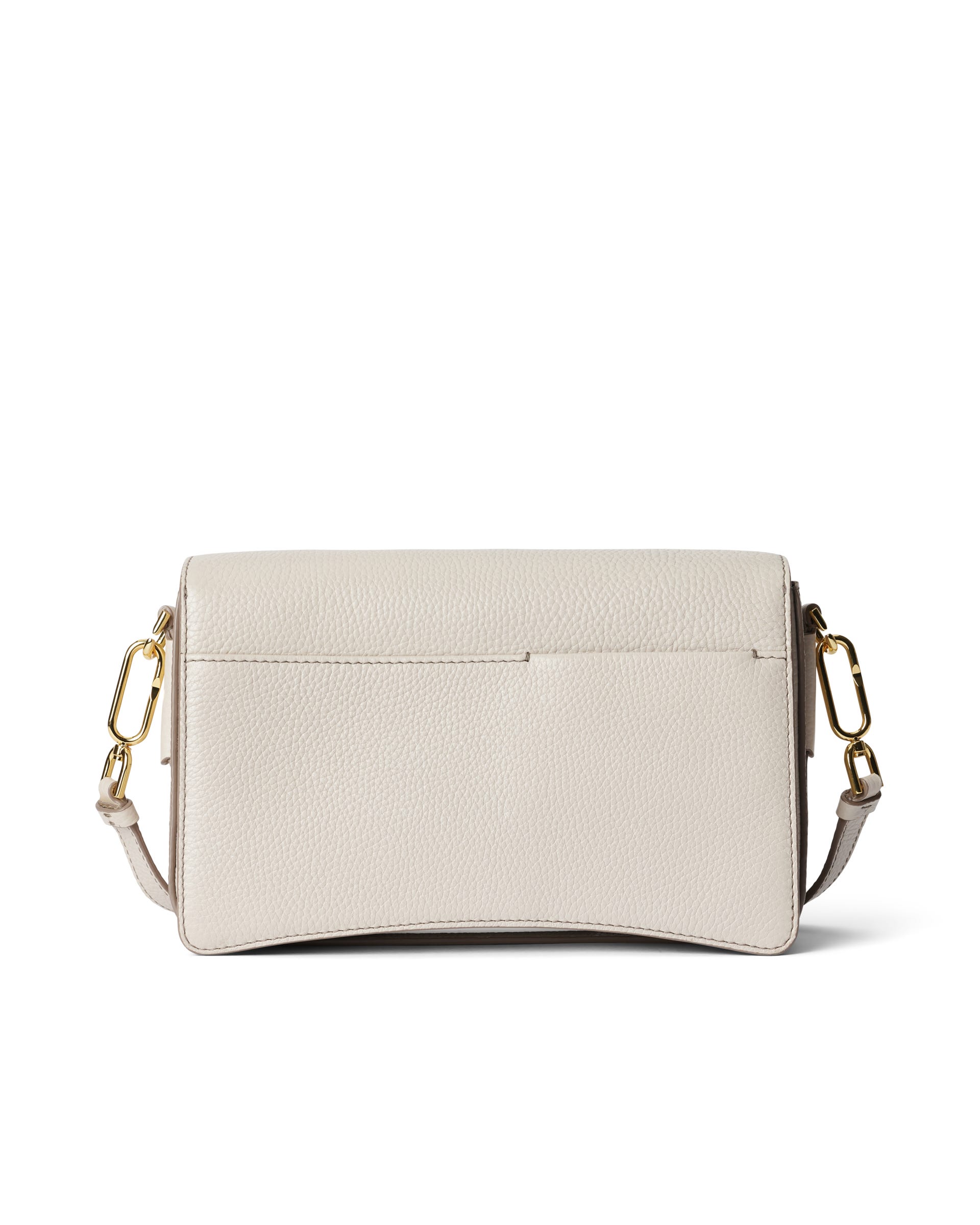 ECCO Pinch Large Pebbled レザークロスボディバッグ - ベージュ - Back