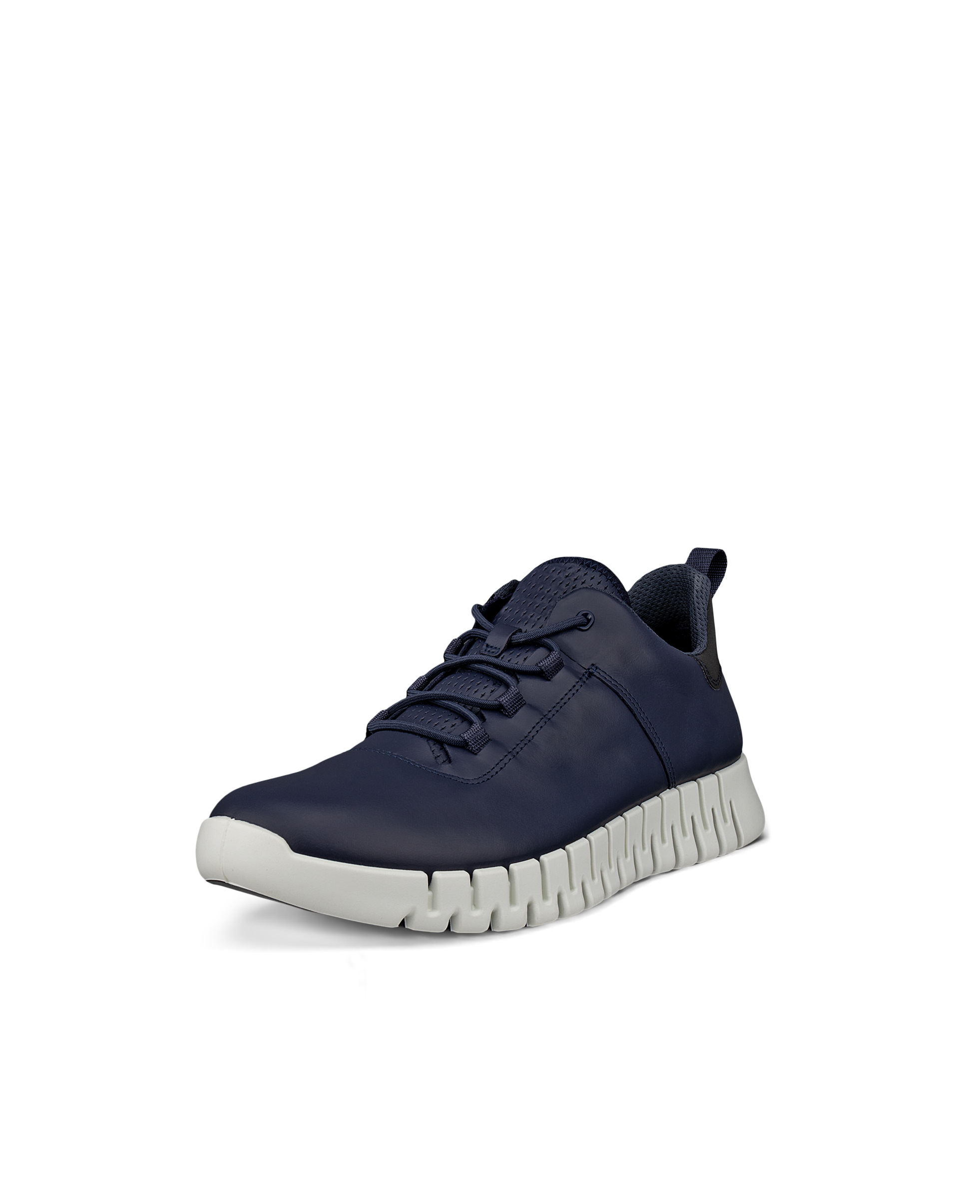 ECCO® Gruuv baskets en cuir pour homme - Bleu - Main
