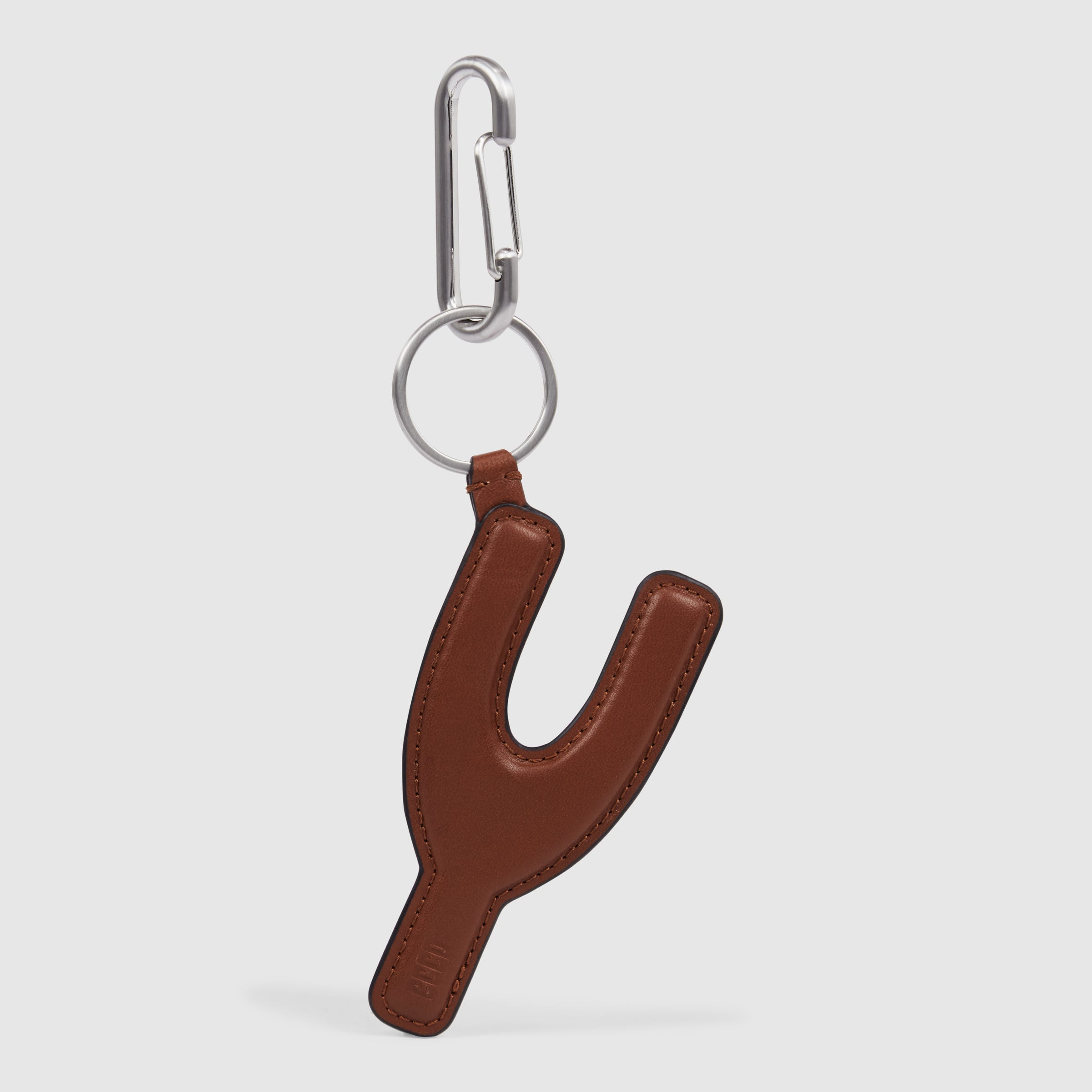 ECCO® E Padded 'Y' Leather Charm - Brown - Main