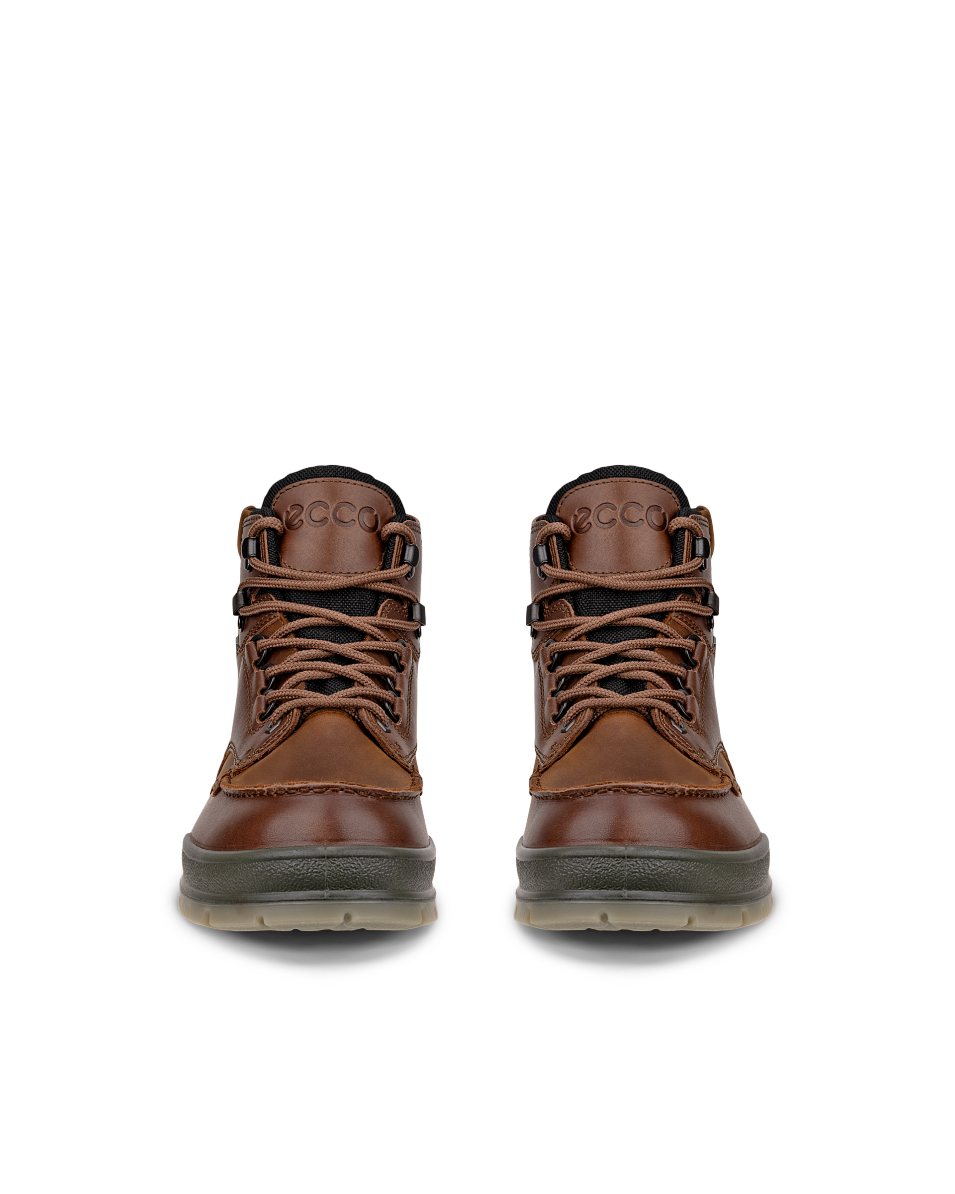 Men's ECCO® TRACK 25 Leather Gore-Tex Mid-Cut Outdoor Boot Brown