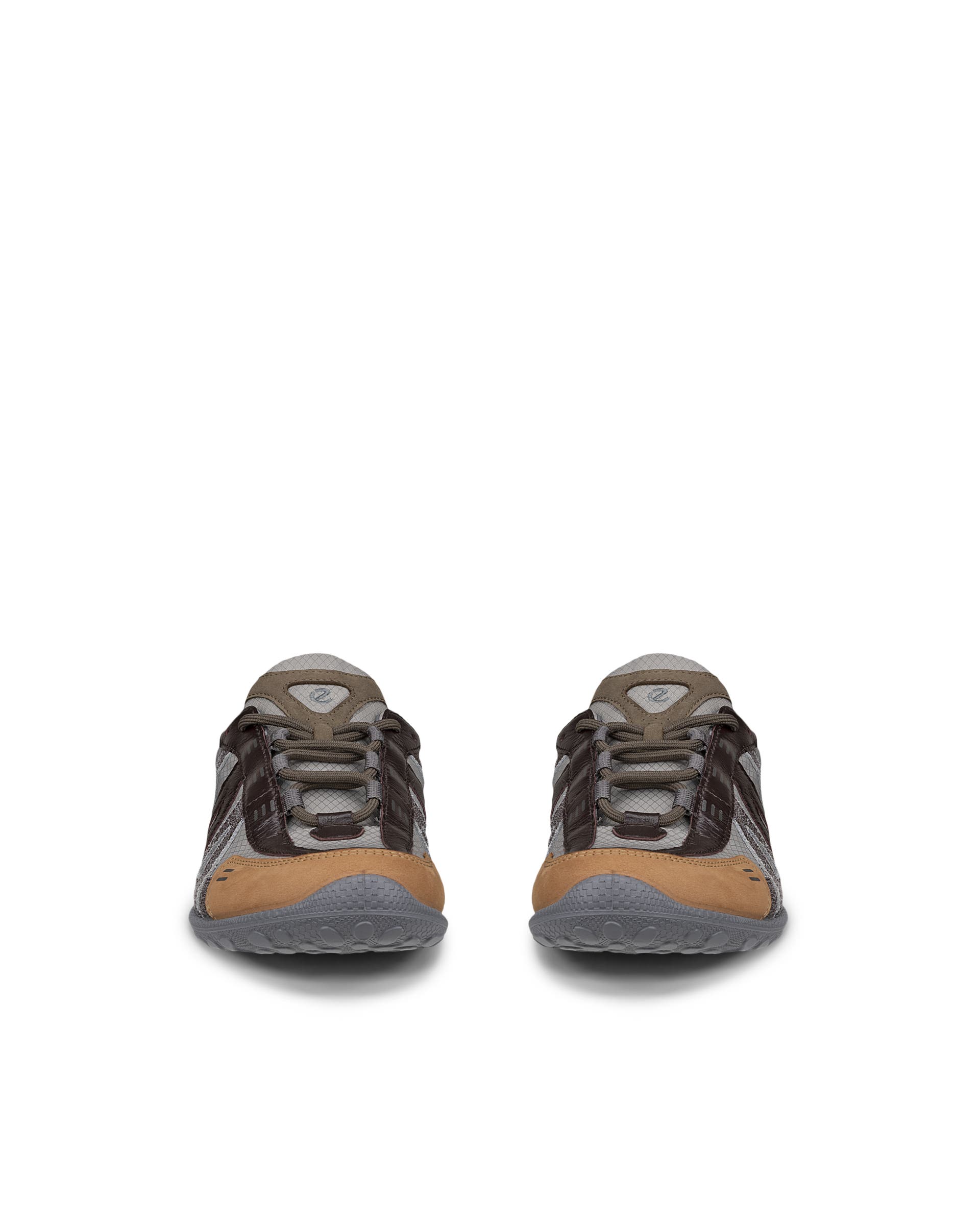 ECCO® BIOM Lite baskets de plein air en cuir pour femme - Gris - Front pair