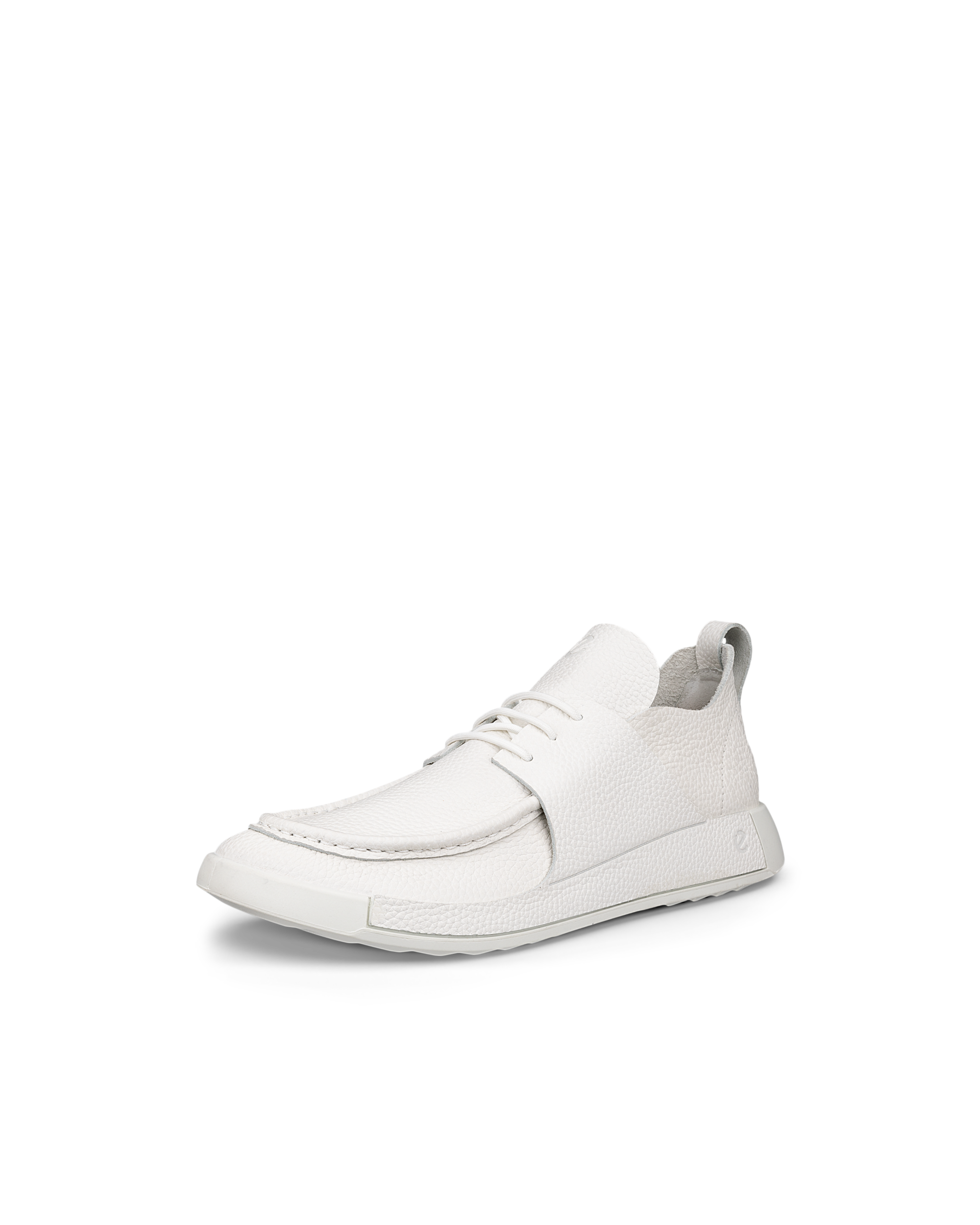 ECCO® Cozmo chaussures bout mocassin en cuir pour homme - Blanc - Main