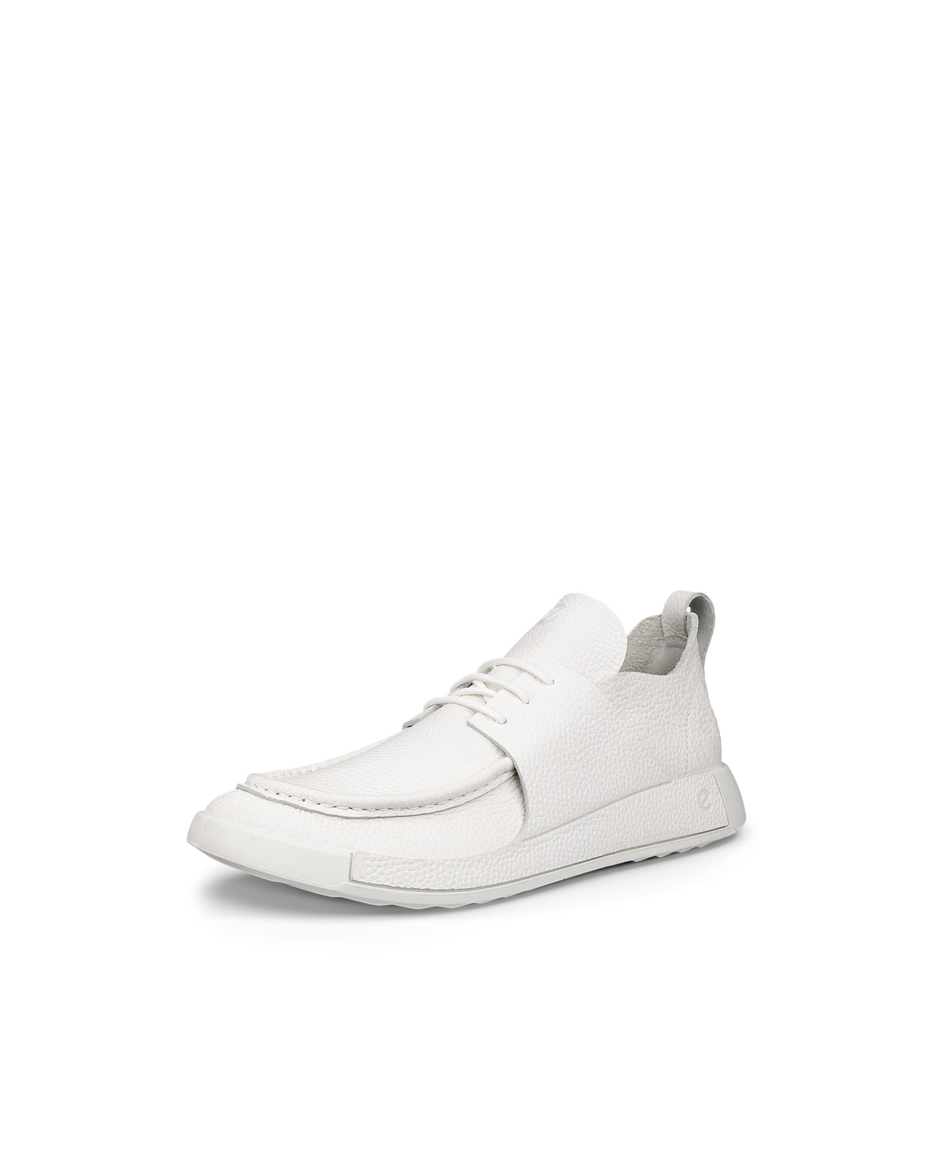 ECCO® Cozmo chaussures bout mocassin en cuir pour homme - Blanc - Main