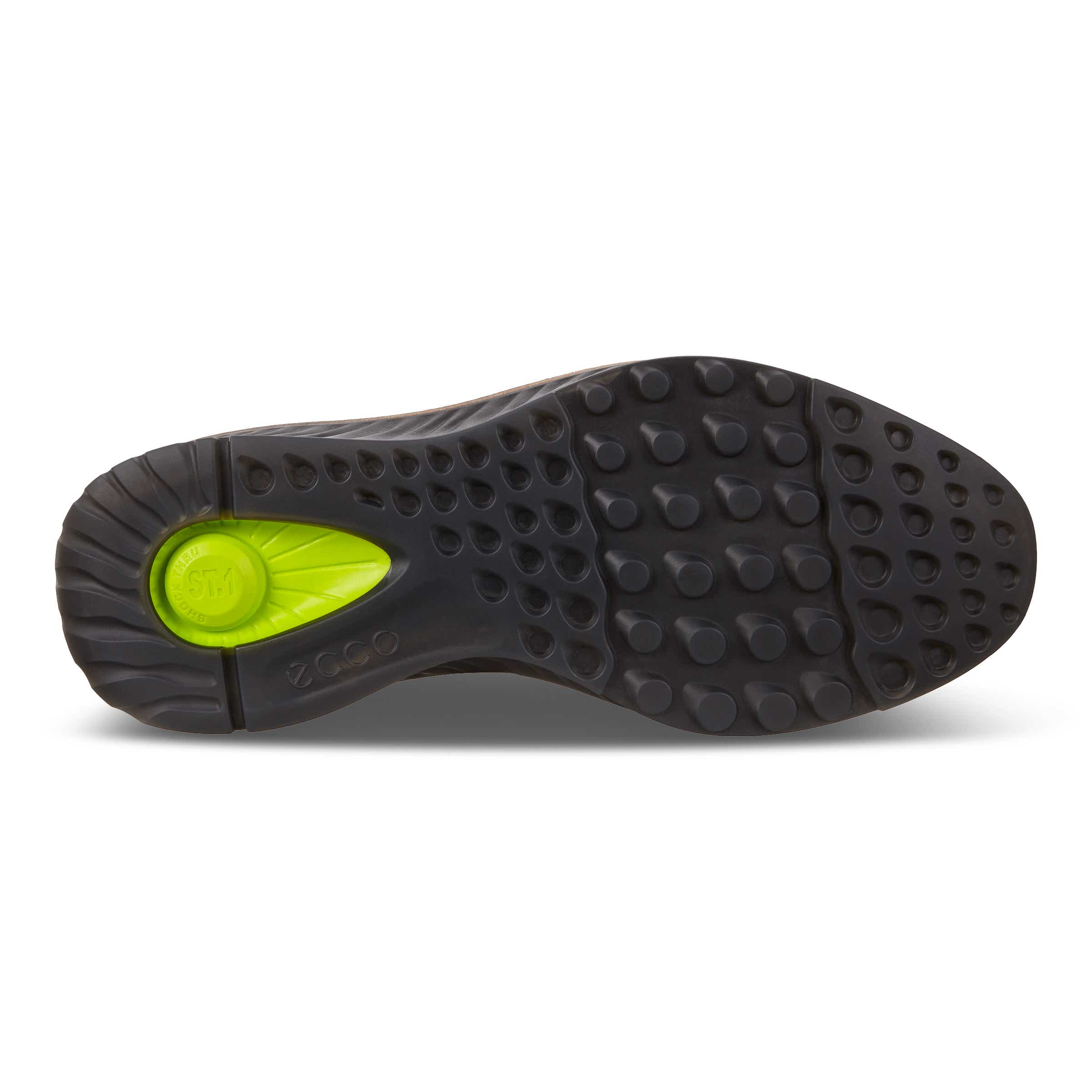 ECCO ST.1 Hybrid メンズ レザーブローグシューズ - ブラック - Sole