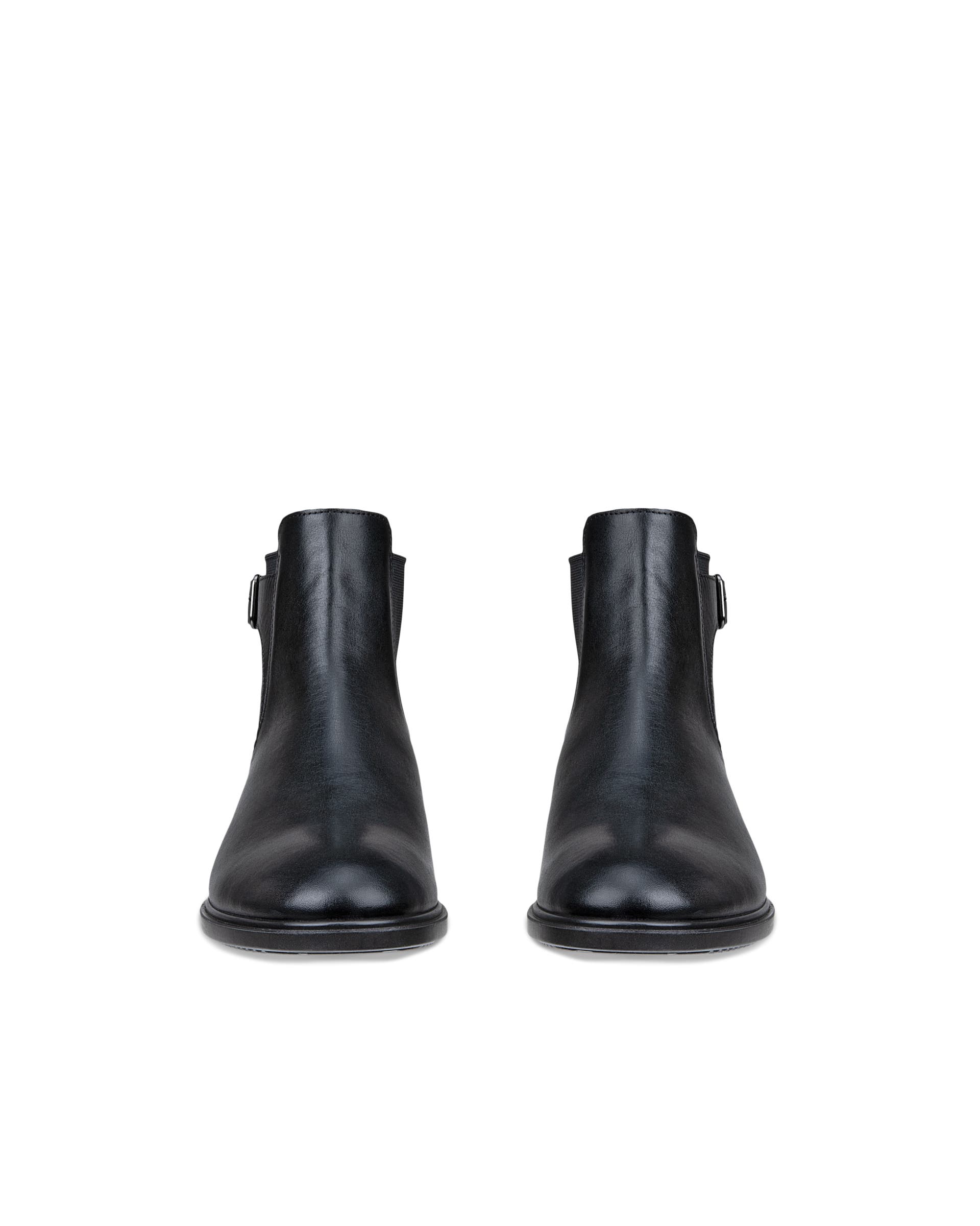 ECCO Dress Classic 15 ウィメンズ レザーチェルシーブーツ - ブラック - Front pair