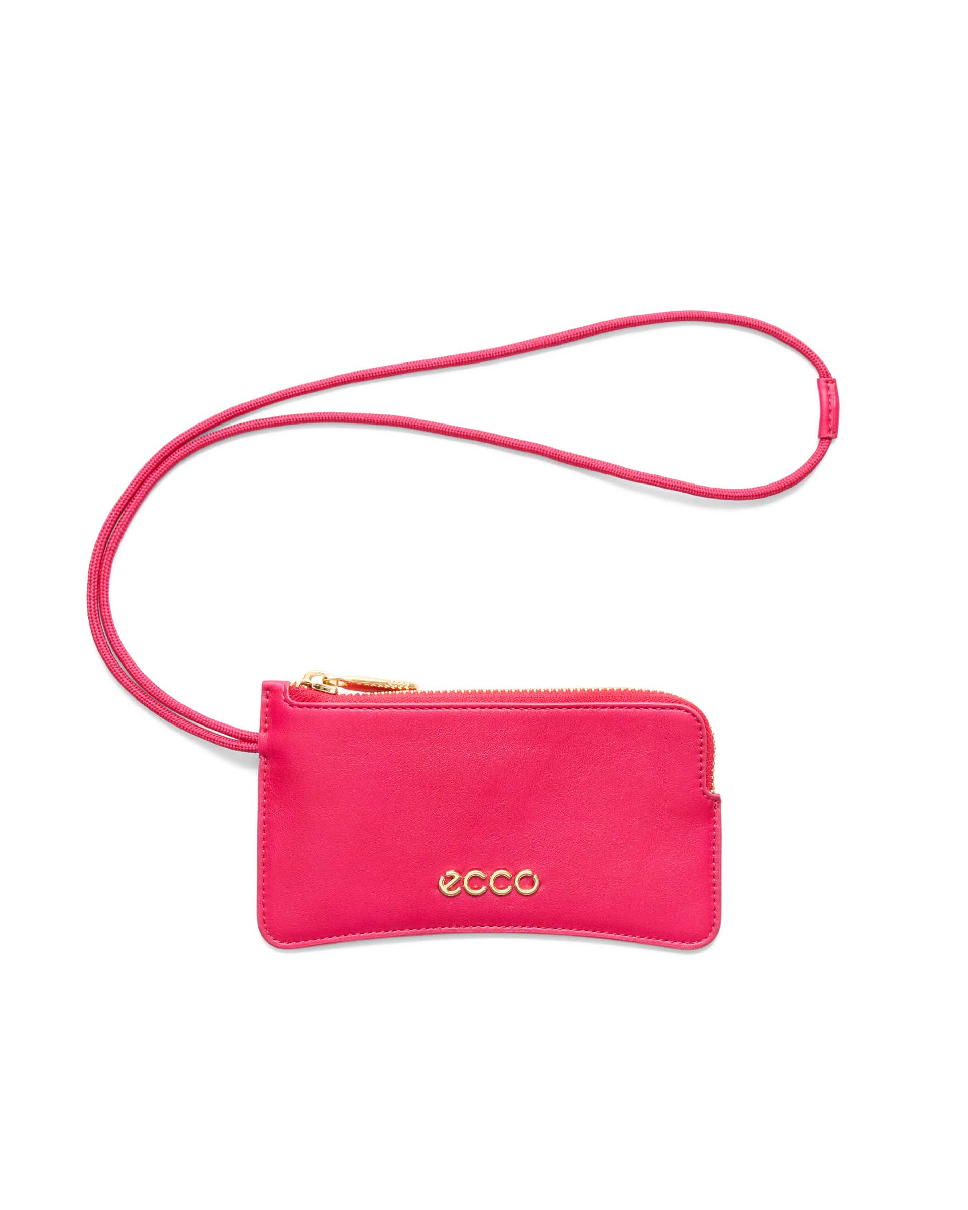 ECCO® Wristlet pochette en cuir - Rose - Main