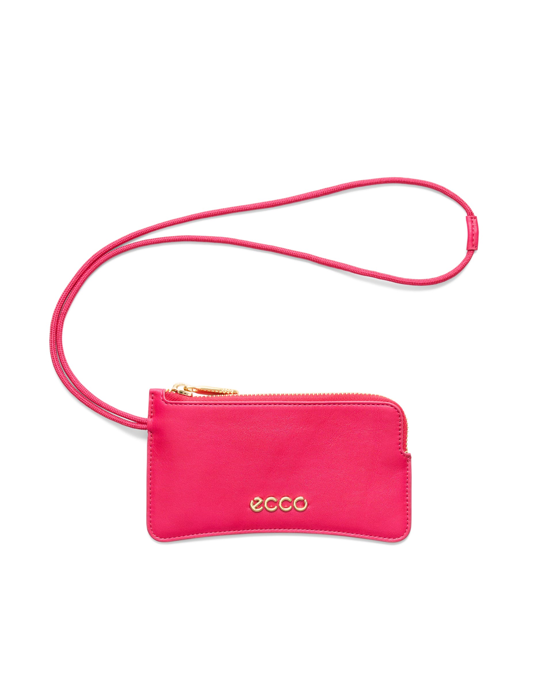 ECCO® Wristlet pochette en cuir - Rose - Main