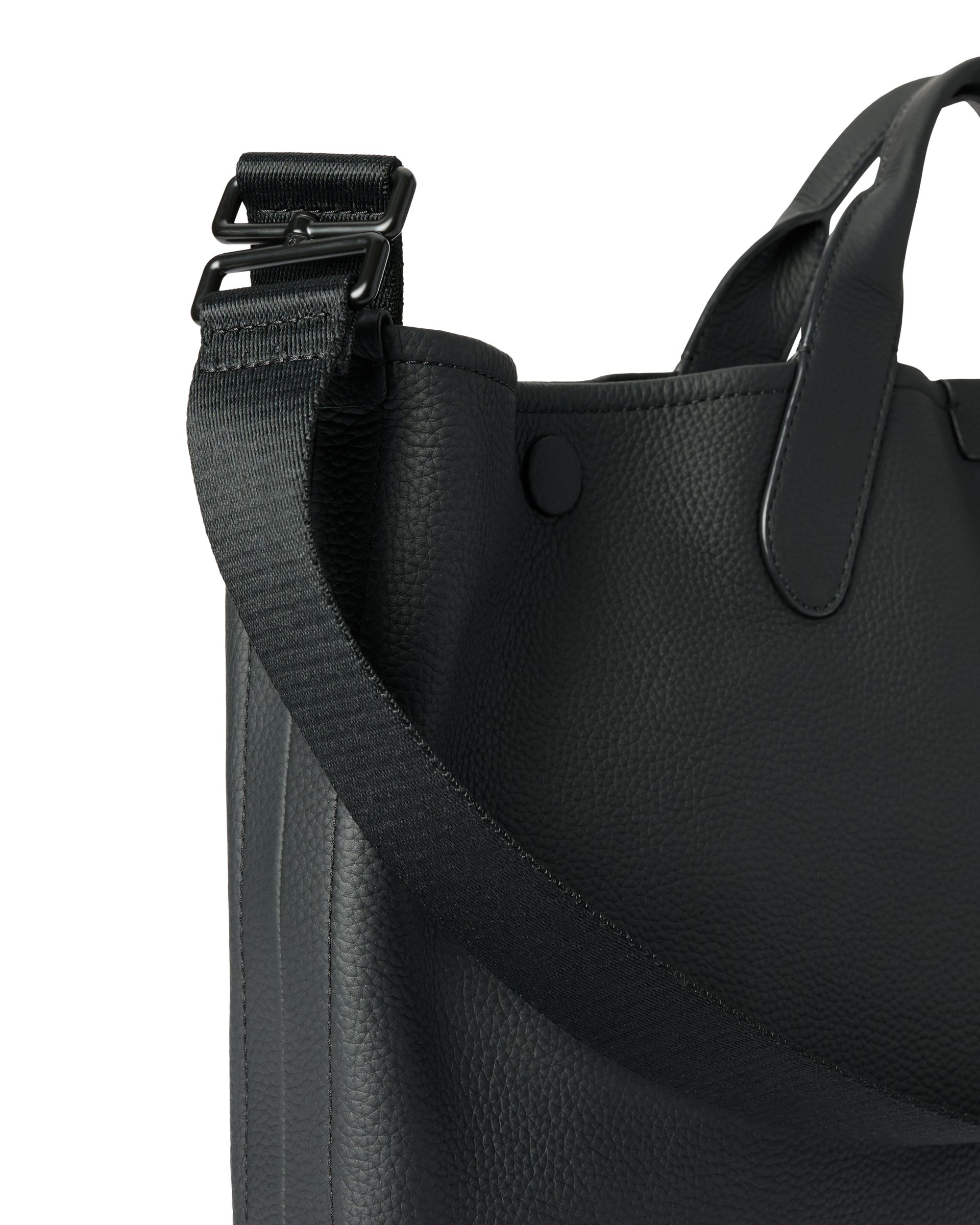Fourre-tout en cuir souple ECCO® East-West - Noir - Detail-2