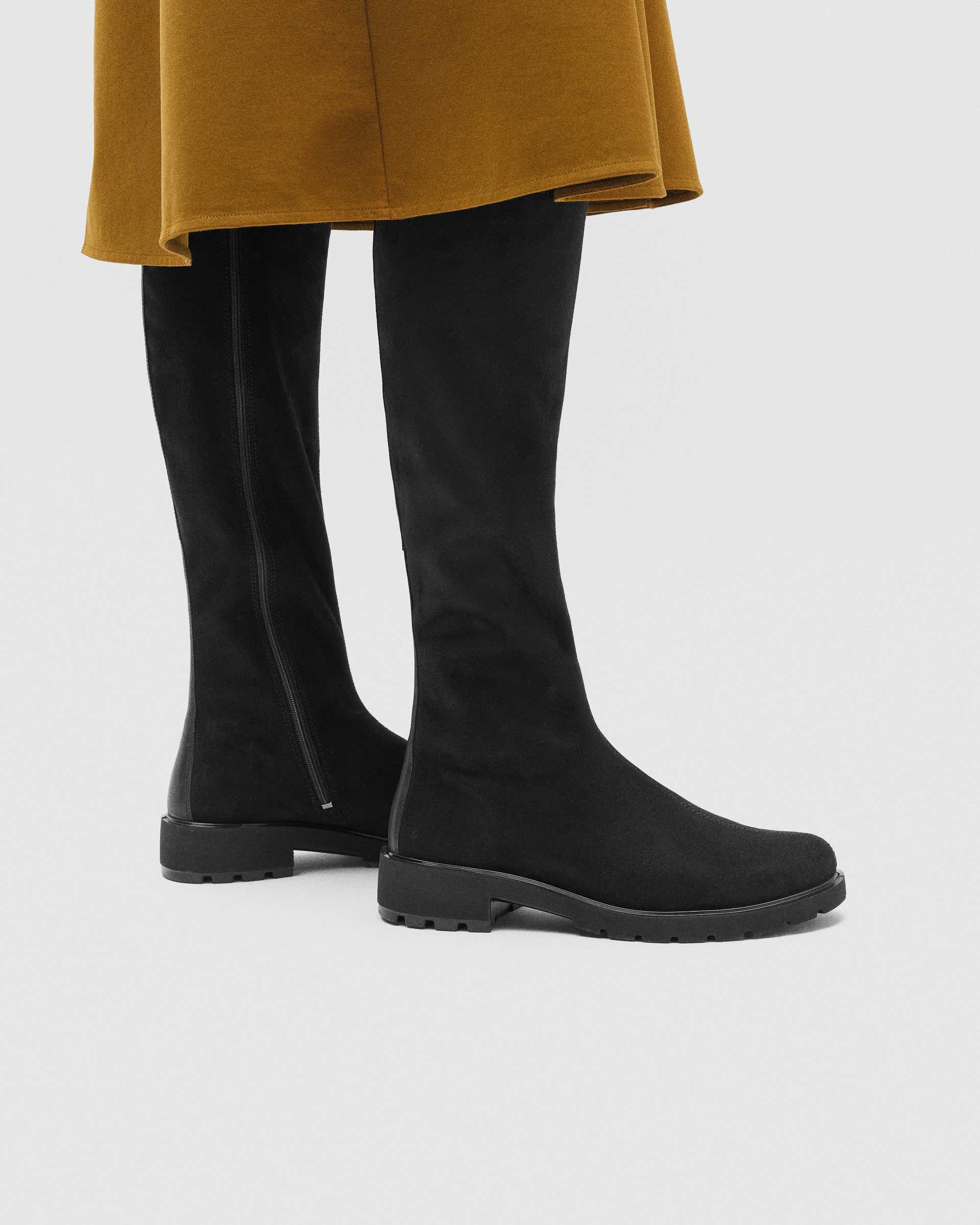 Women's ECCO® Metropole Vienna Textile Knee-High Boot - Black - Lifestyle image-1