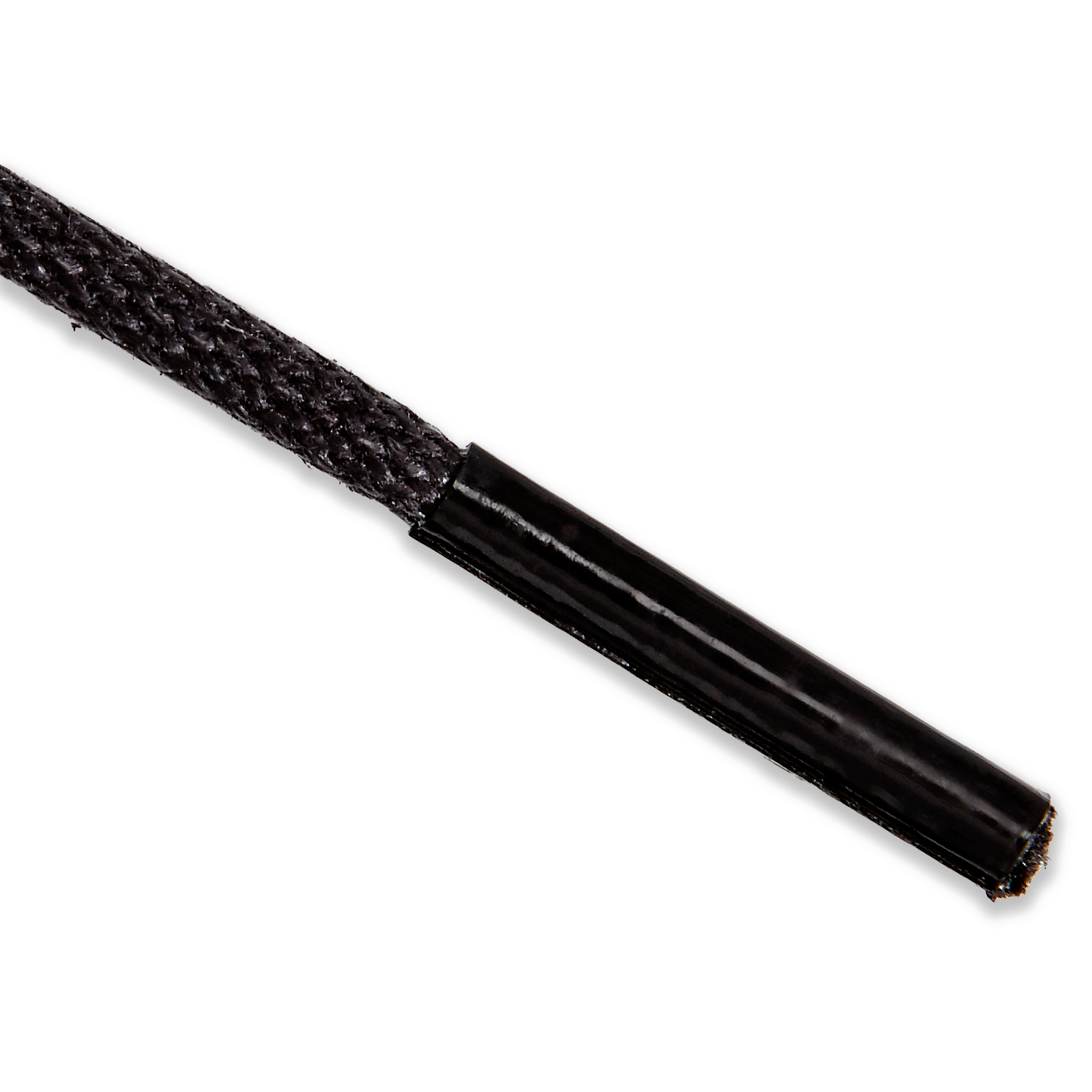 ECCO Lace Waxed Round — Black