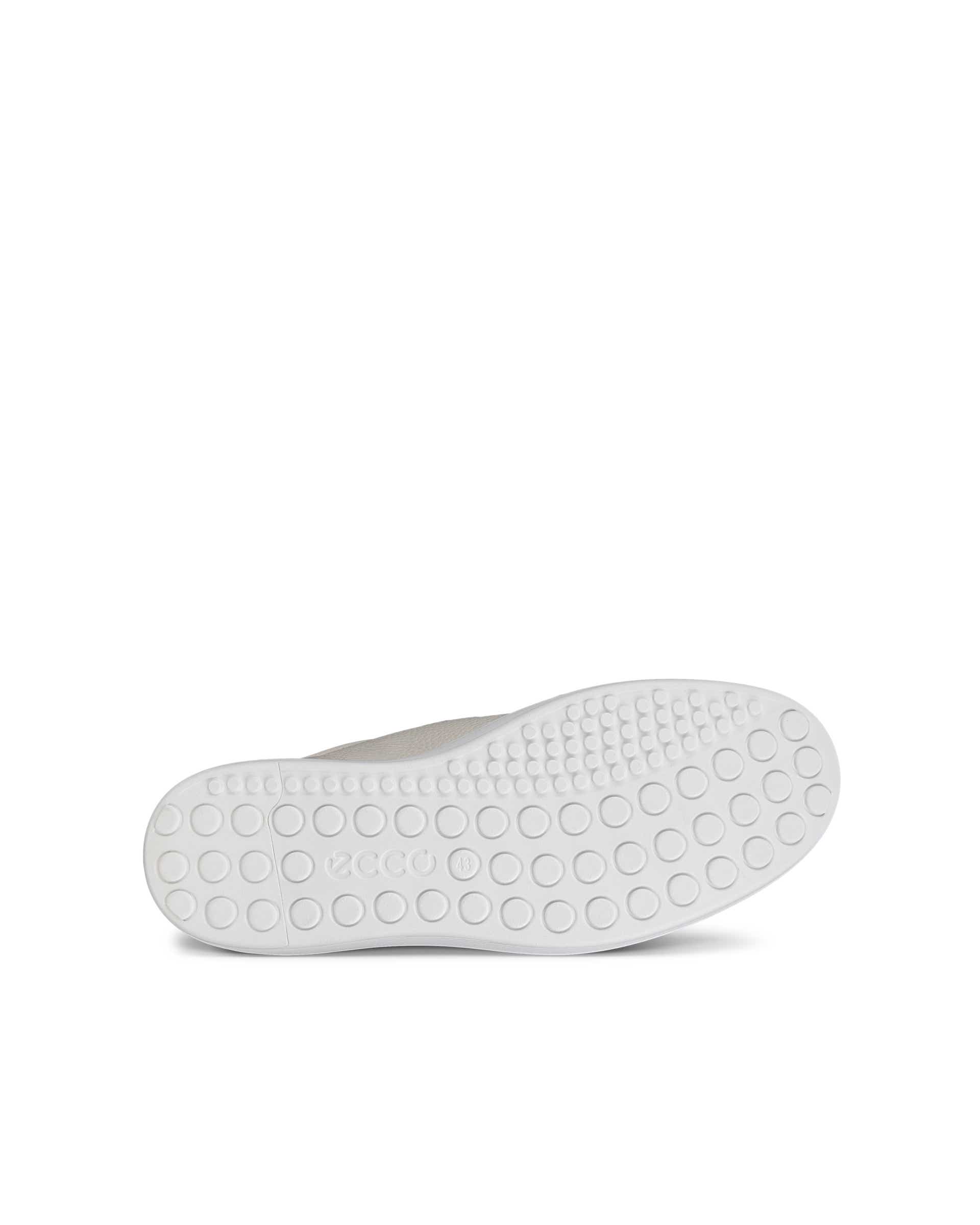 Zapatillas de piel ECCO® Soft 60 para hombre - Blanco - Sole