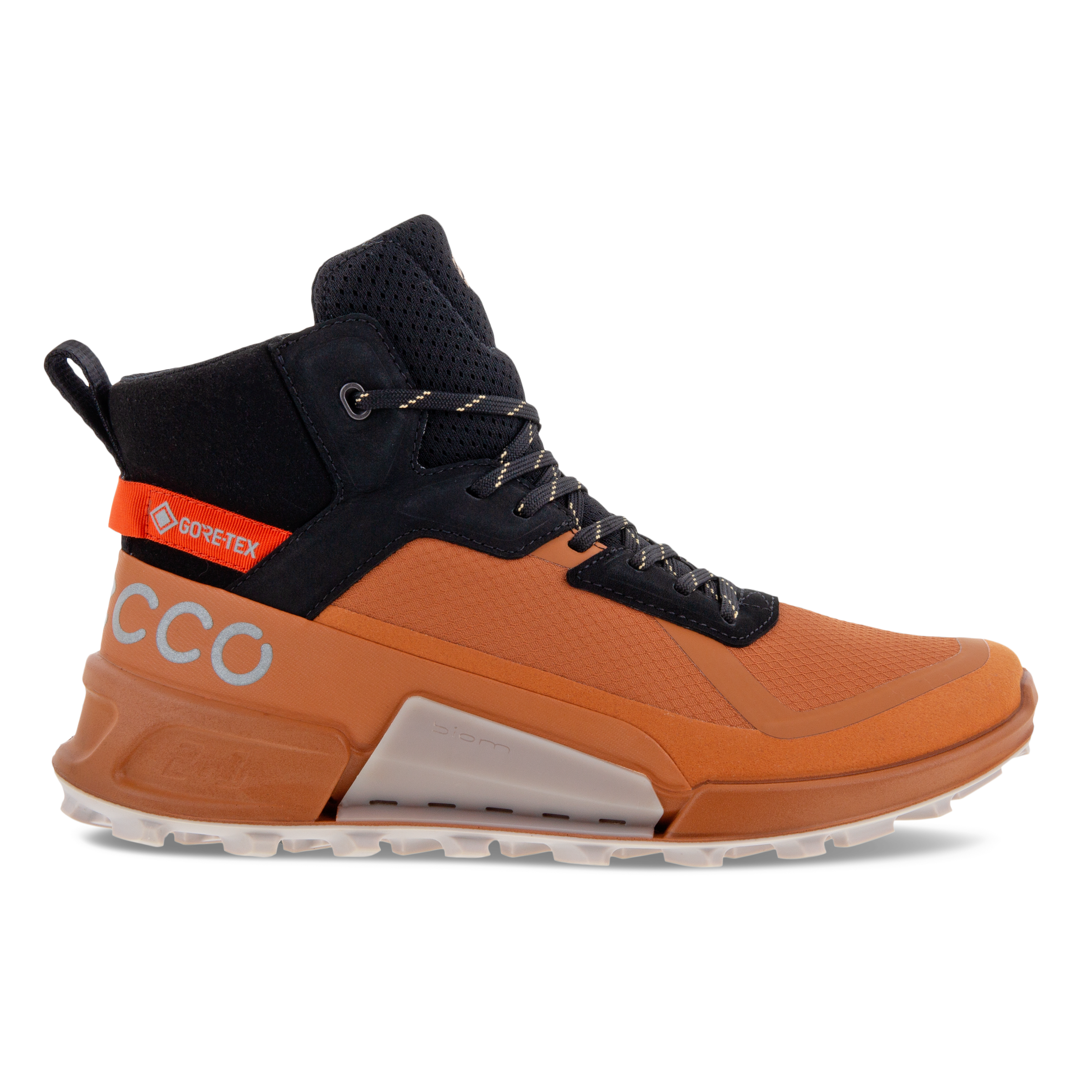 ECCO BIOM 2.1 X MOUNTAIN - Women's Textile Gore-Tex High-Top Hiking Trainer - Brown - 4.5
