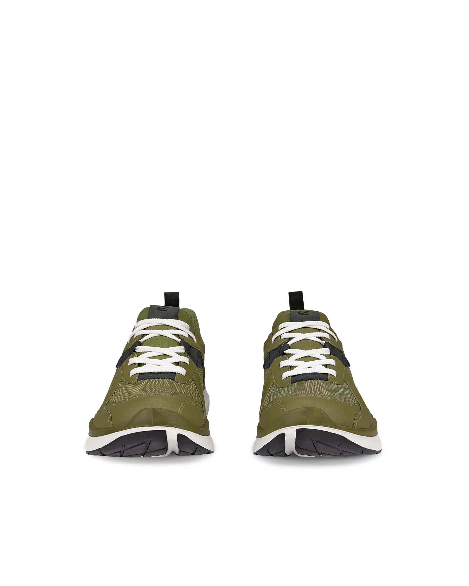 ECCO BIOM 2.2 Men メンズ レザーGore-Texスニーカー - グリーン - Front pair